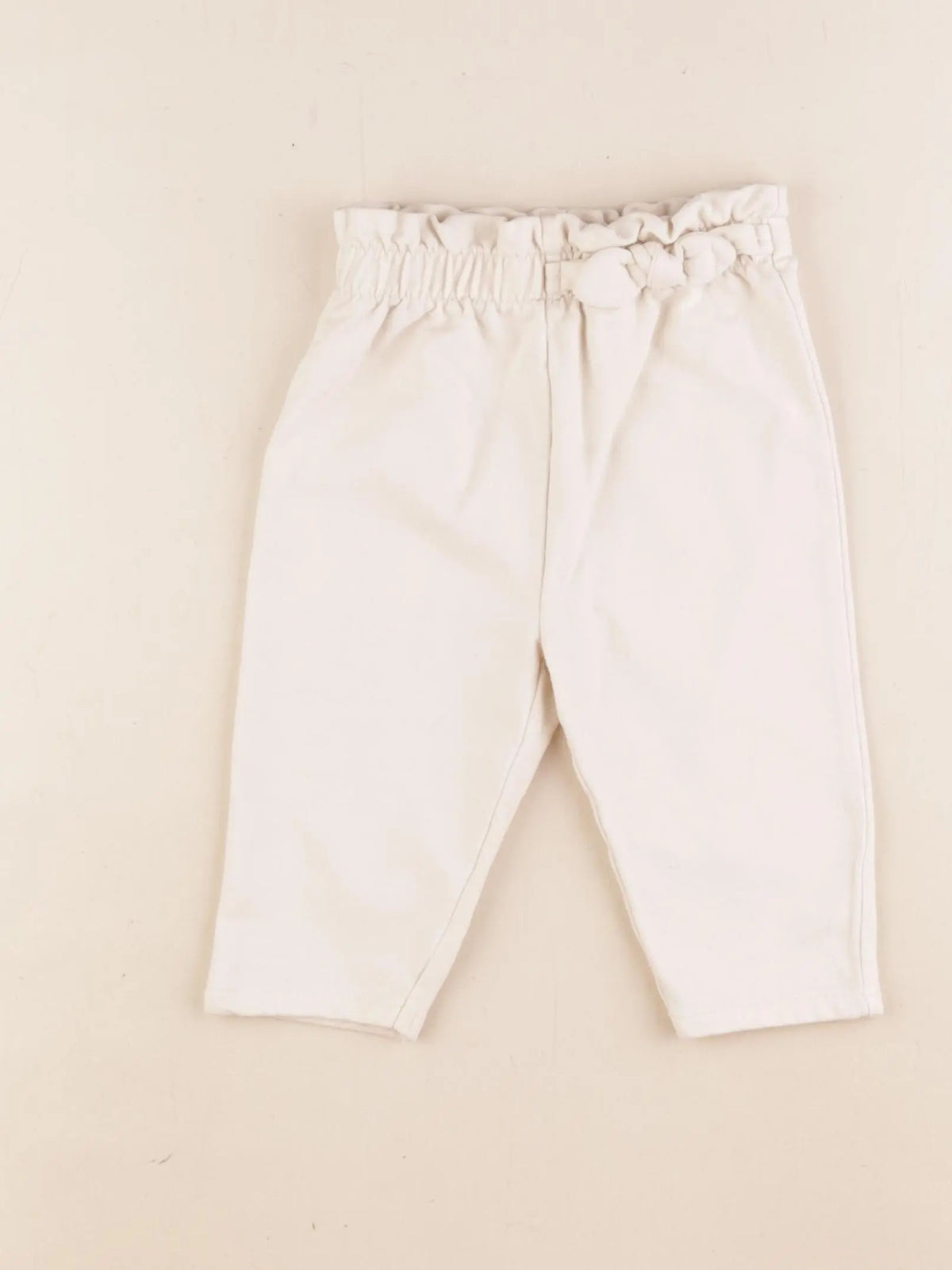 Vertbaudet - pantalon beige - 6 mois
