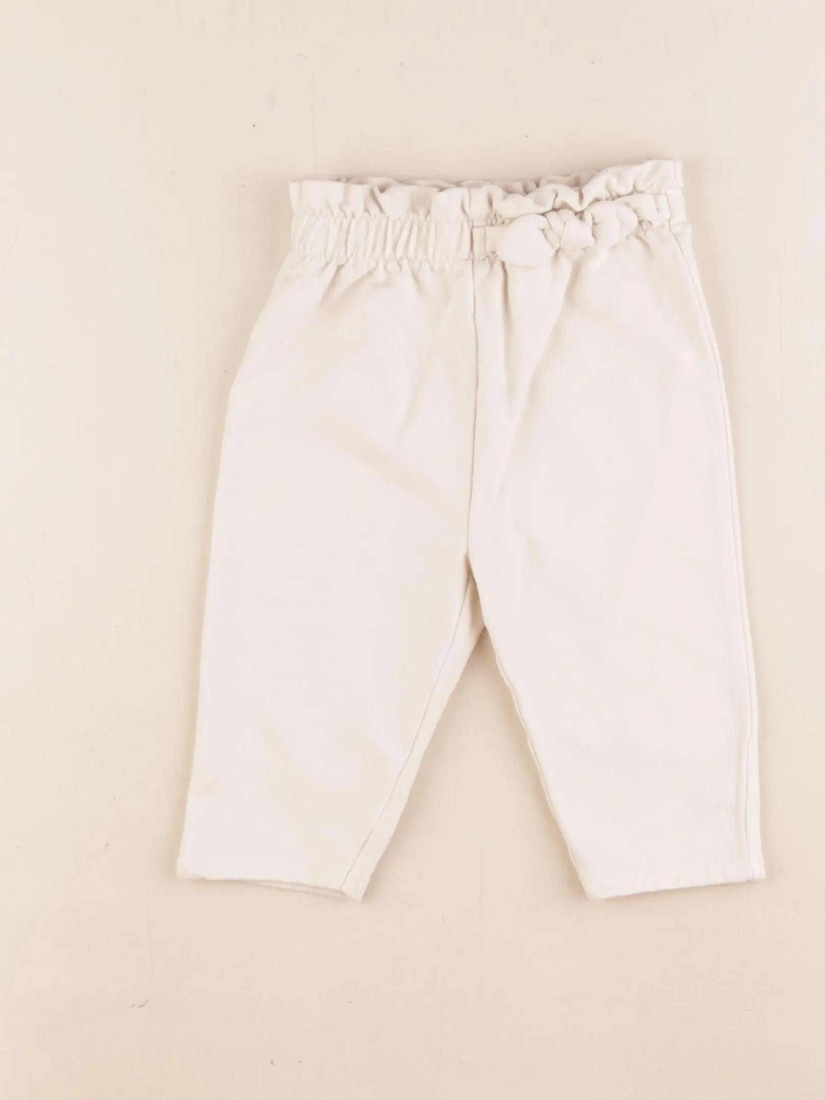 Vertbaudet - pantalon beige - 6 mois