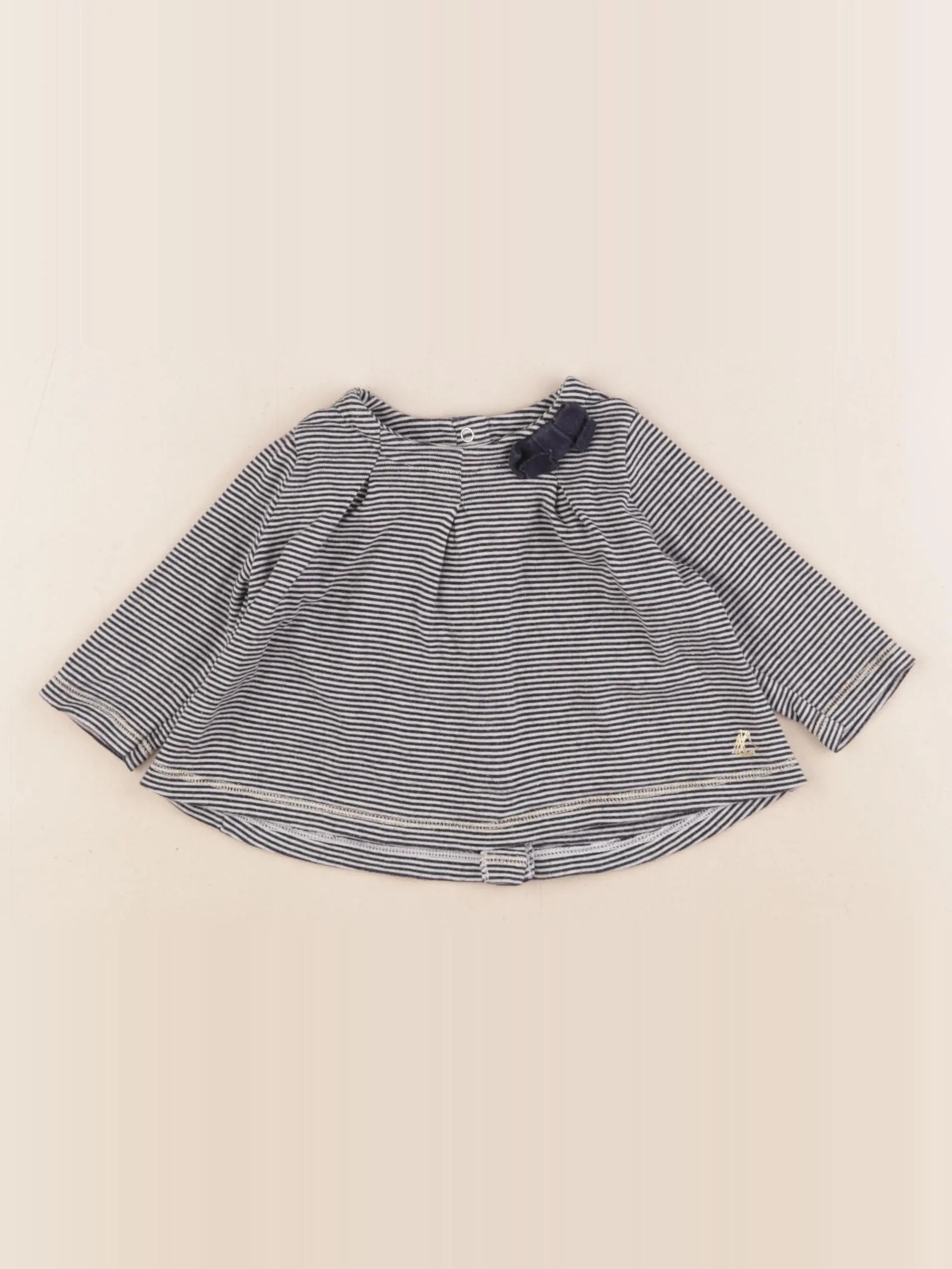 Petit Bateau - tee-shirt bleu - 3 mois