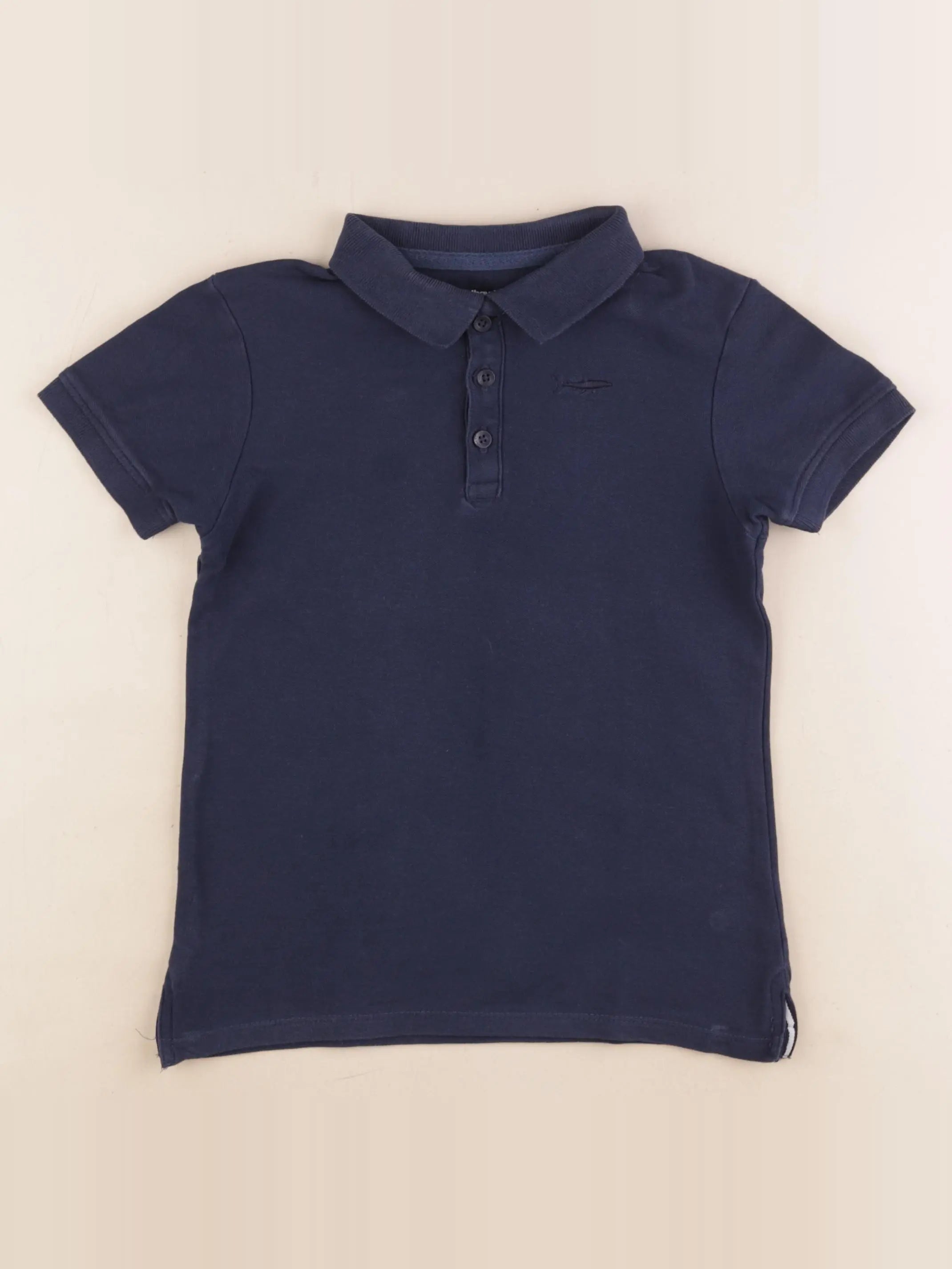 Vertbaudet - polo bleu - 8 ans