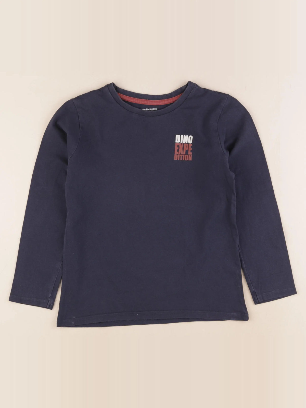 Vertbaudet - tee-shirt bleu - 8 ans