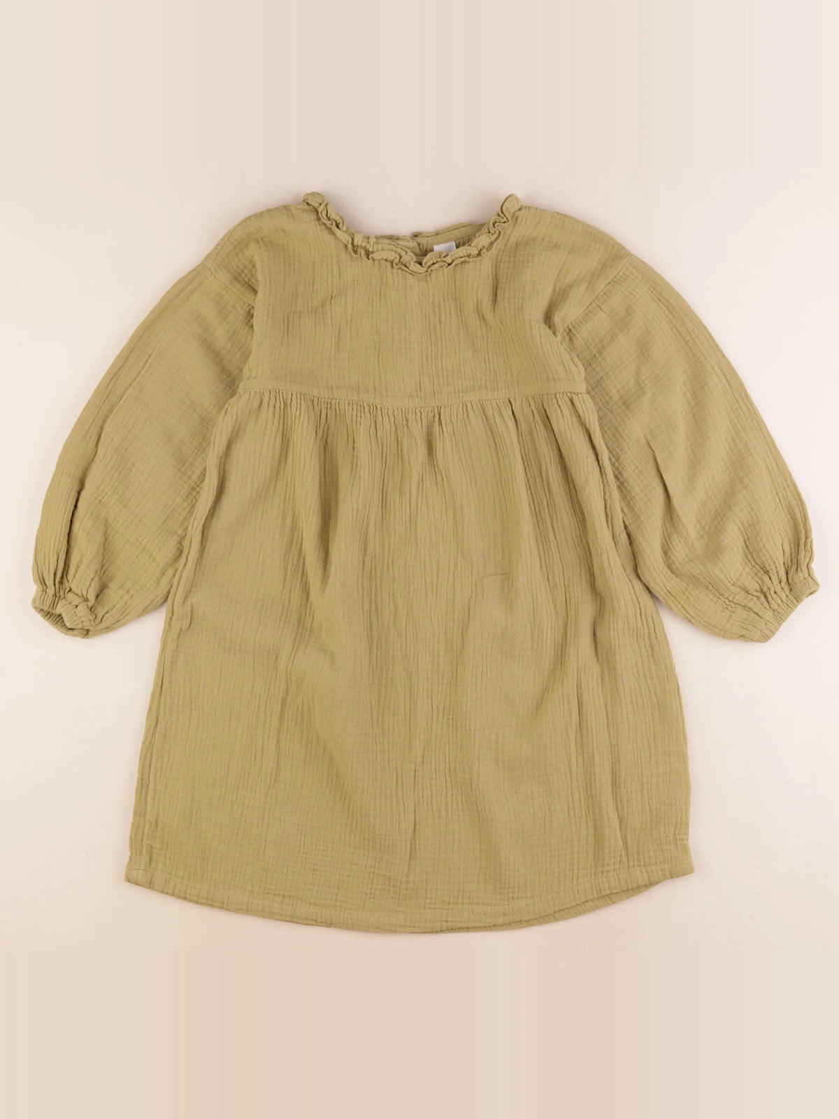 H&M - robe vert - 6/7 ans