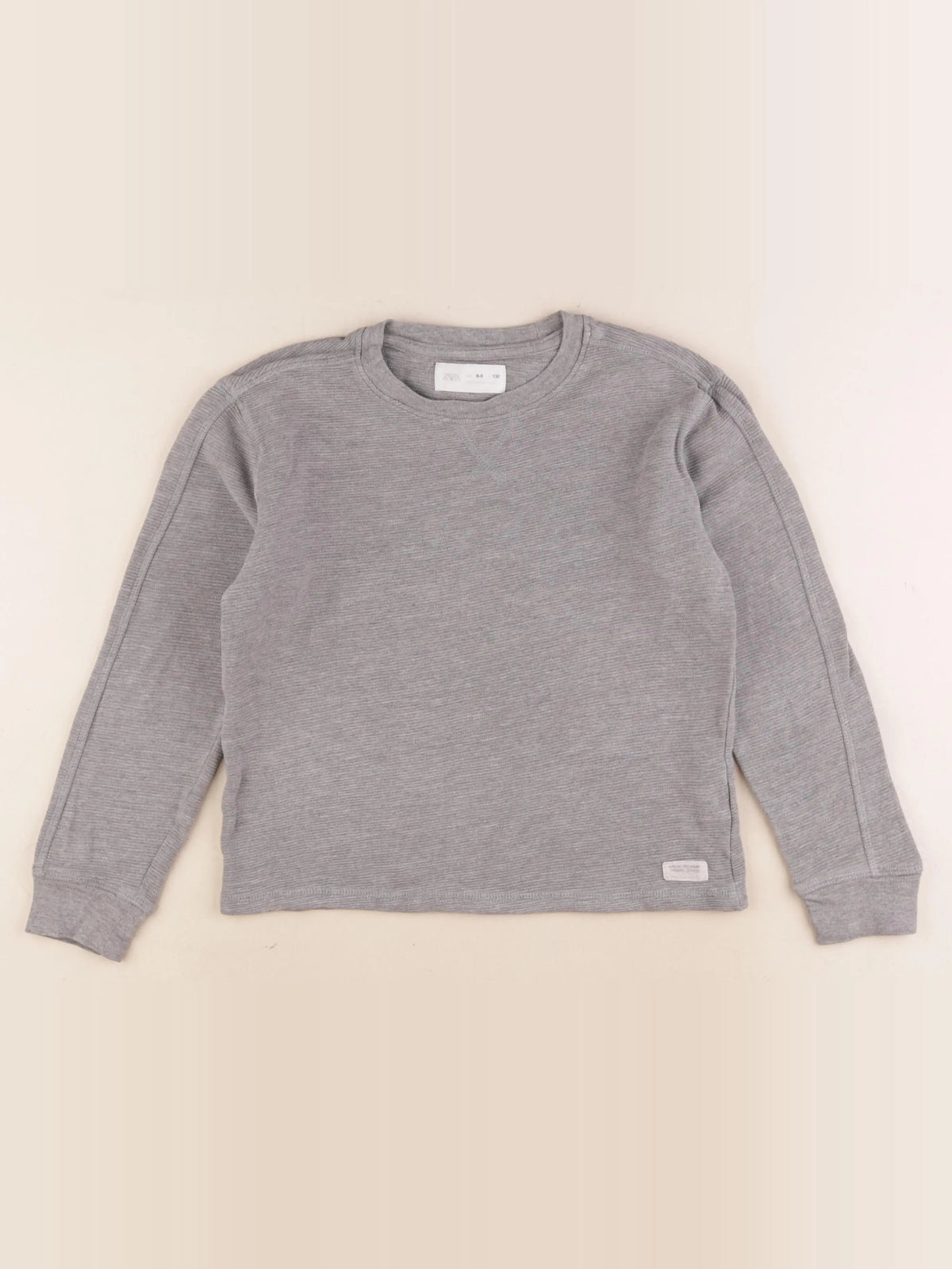 Zara - tee-shirt gris - 8/9 ans