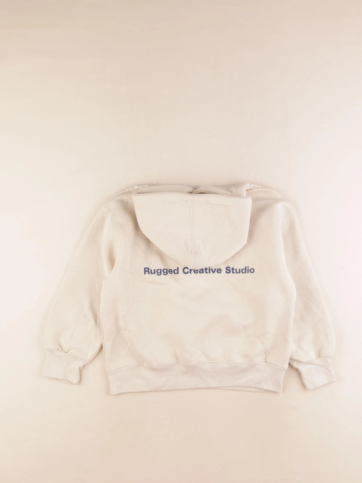Zara - sweat imprimé au dos beige - 7/8 ans