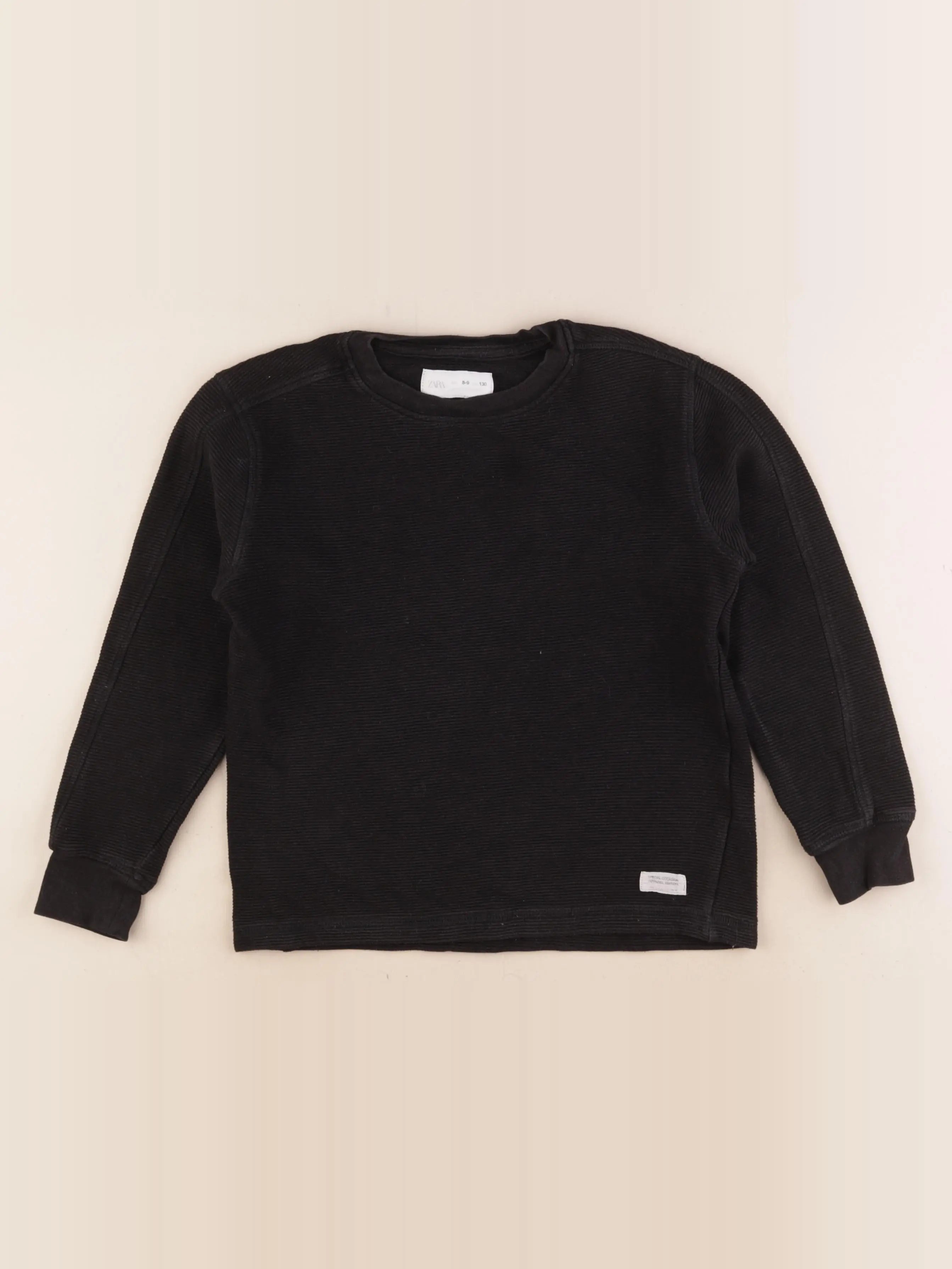 Zara - tee-shirt noir - 8/9 ans