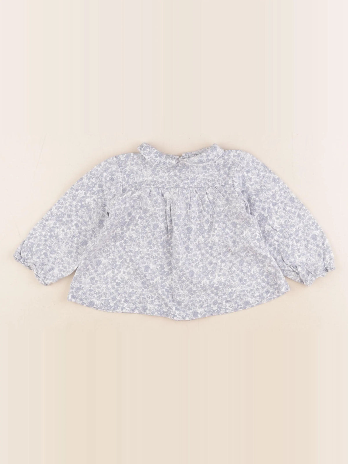 Cyrillus - tee-shirt blanc, bleu - 18 mois
