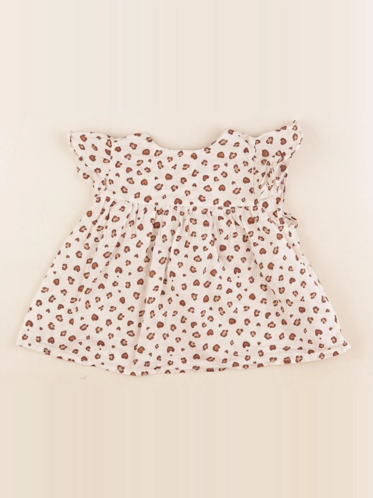 Vertbaudet - blouse beige, marron - 3 ans