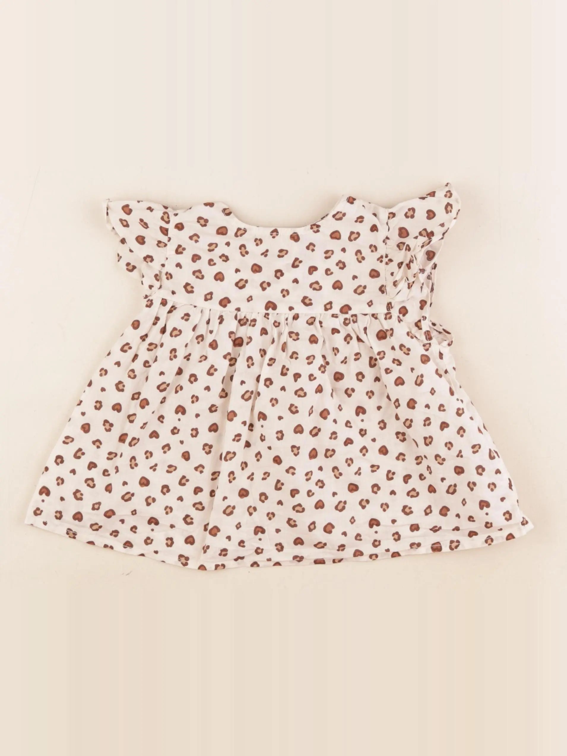 Vertbaudet - blouse beige, marron - 3 ans