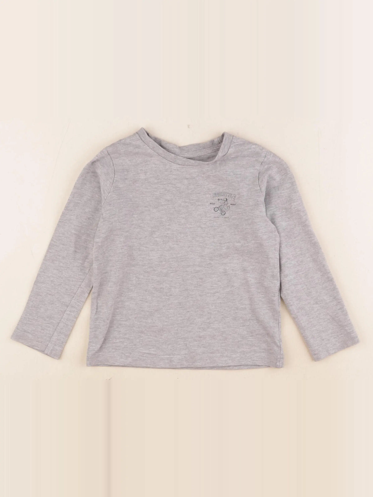 Vertbaudet - tee-shirt gris - 4 ans