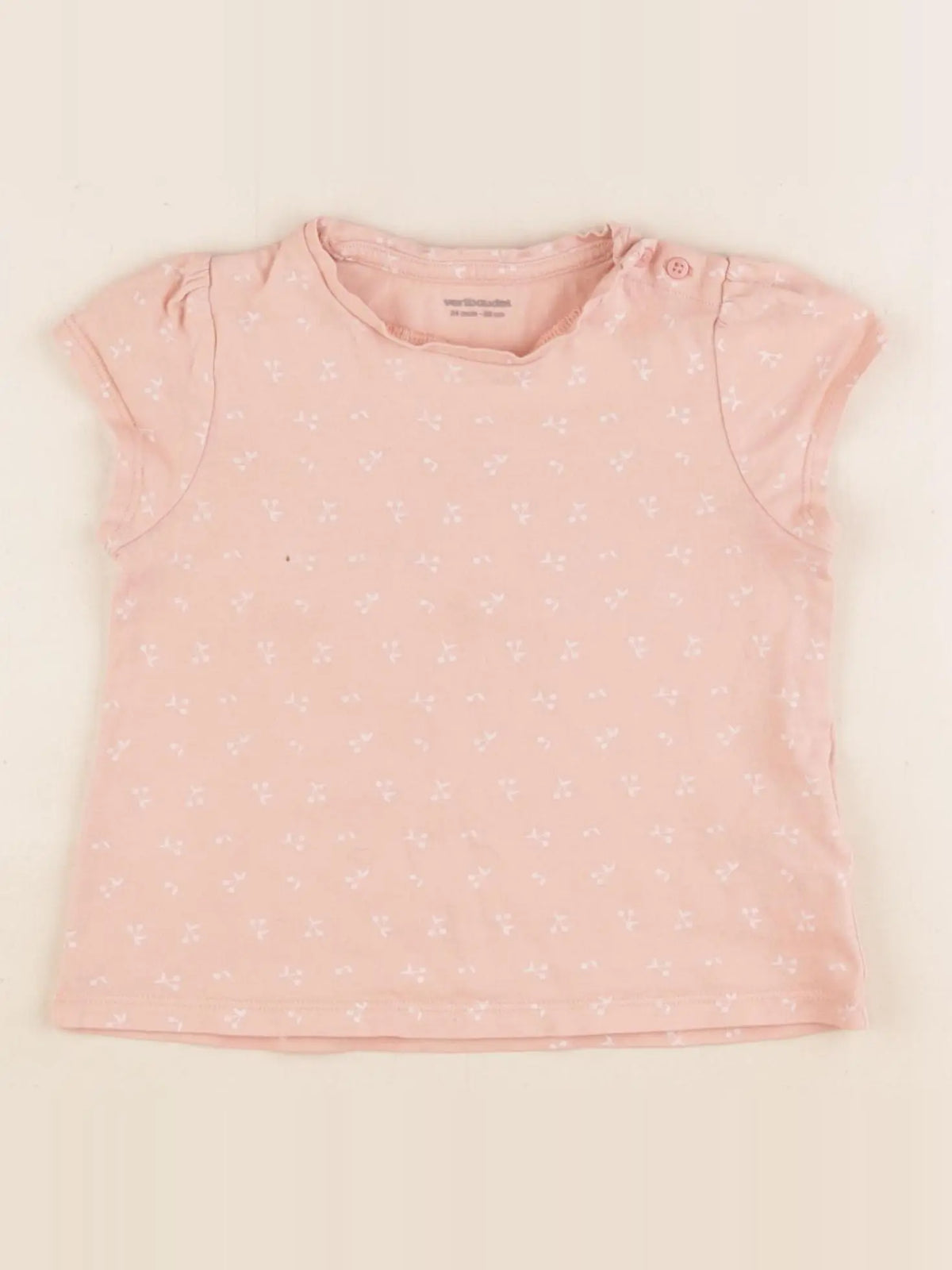 Vertbaudet - tee-shirt rose - 24 mois