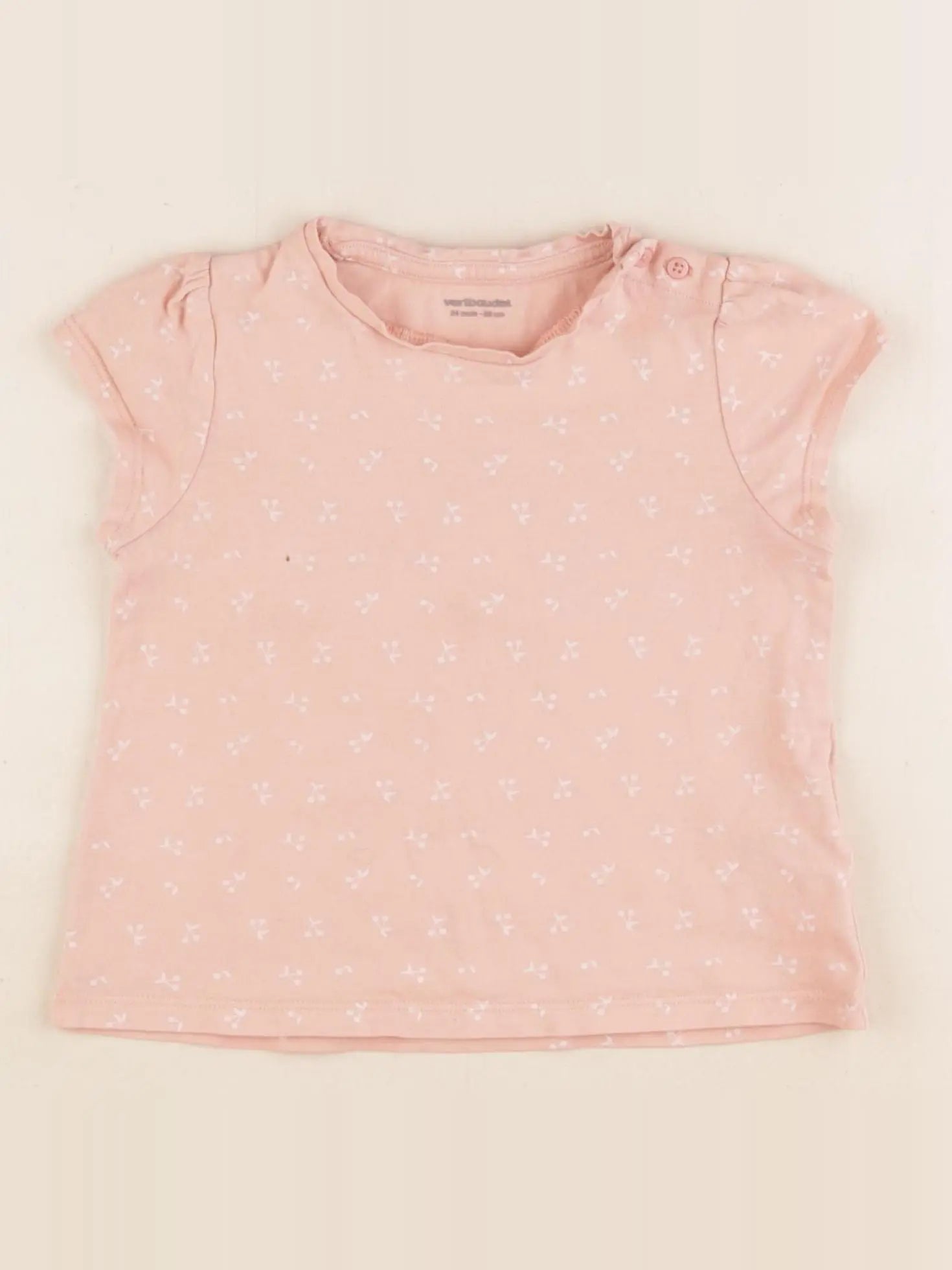 Vertbaudet - tee-shirt rose - 24 mois