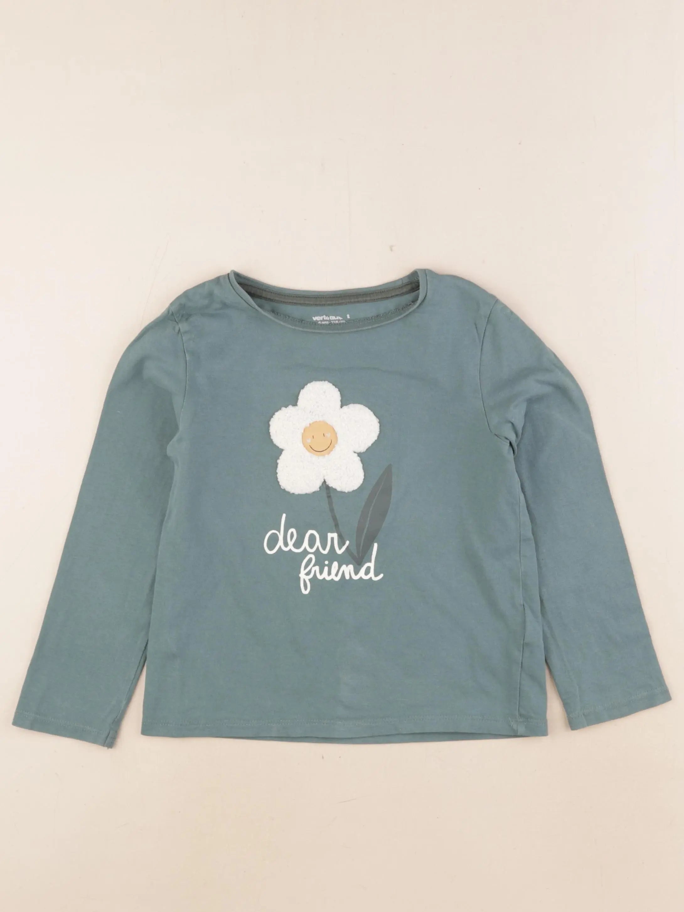 Vertbaudet - tee-shirt vert - 6 ans