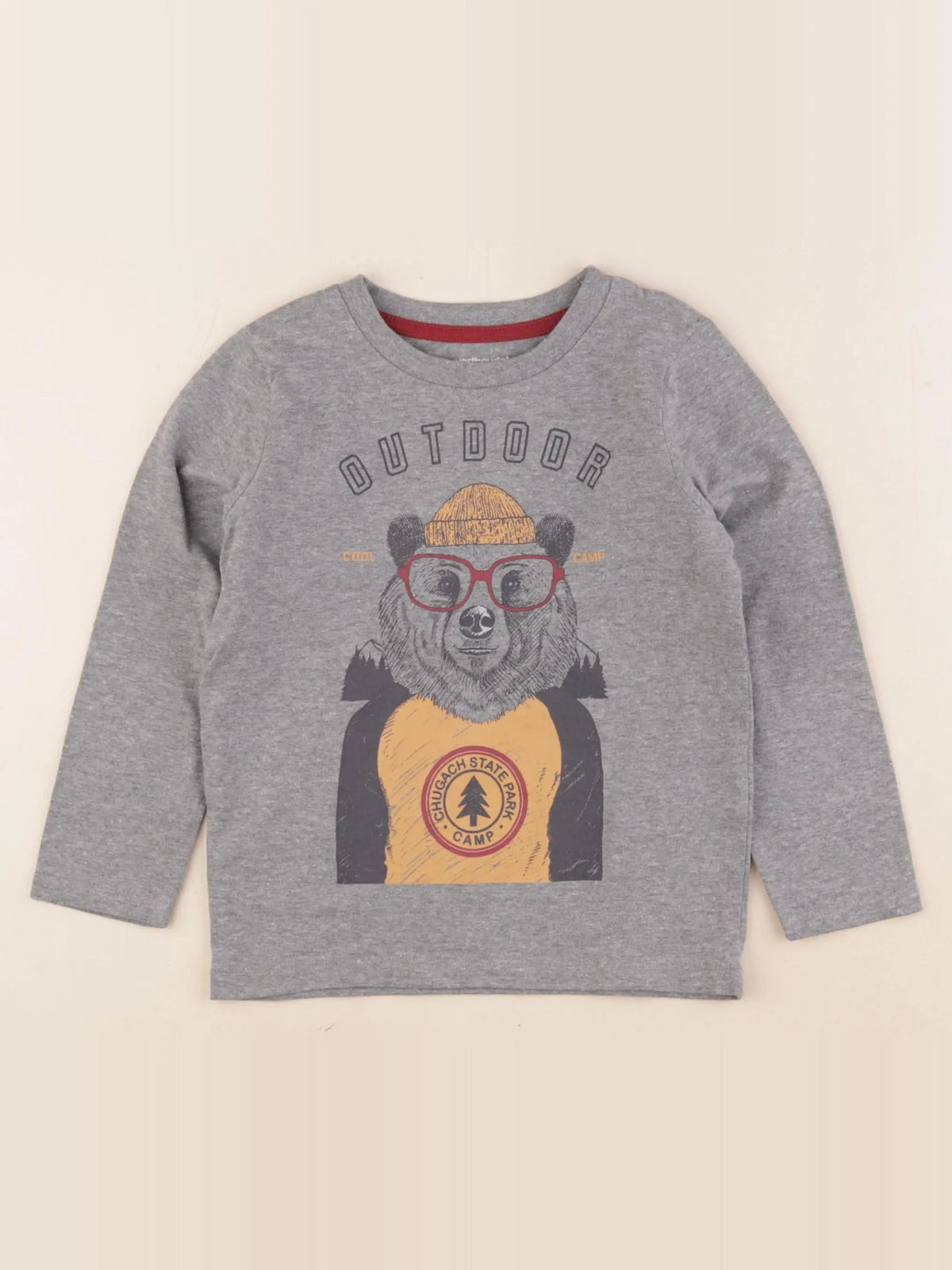 Vertbaudet - tee-shirt gris - 4 ans