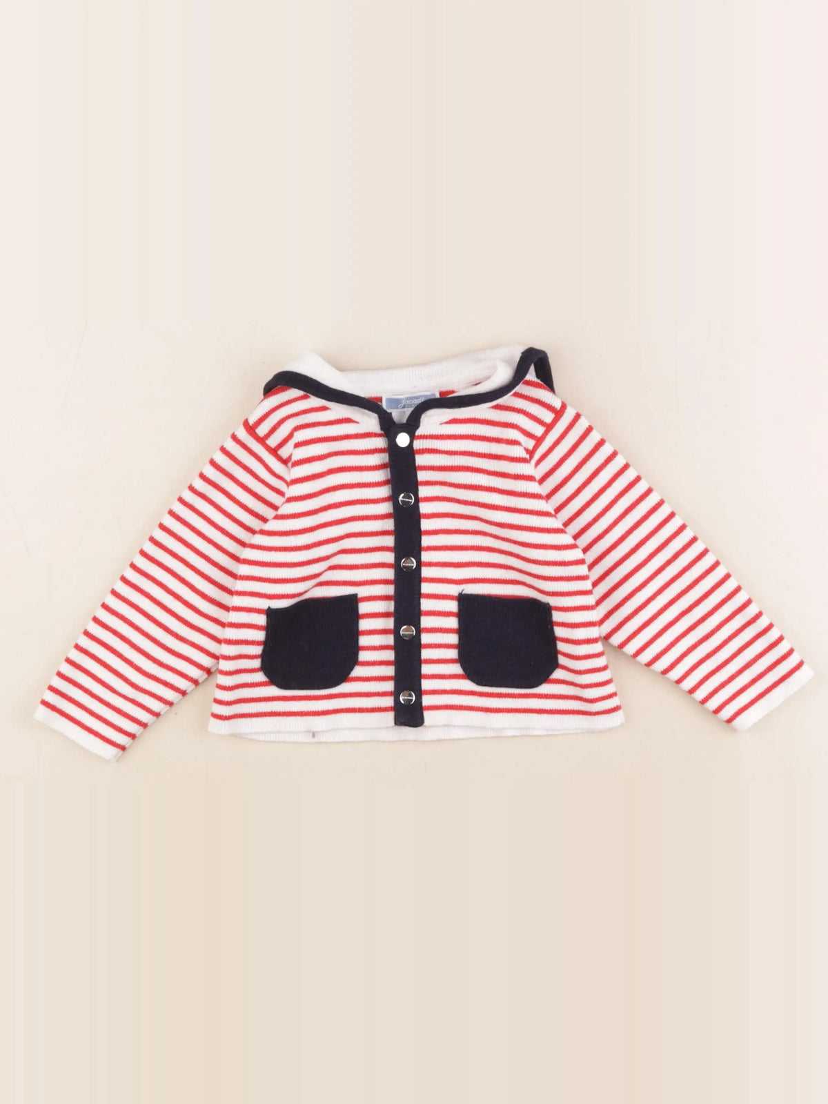 Jacadi - gilet multicolore - 12 mois