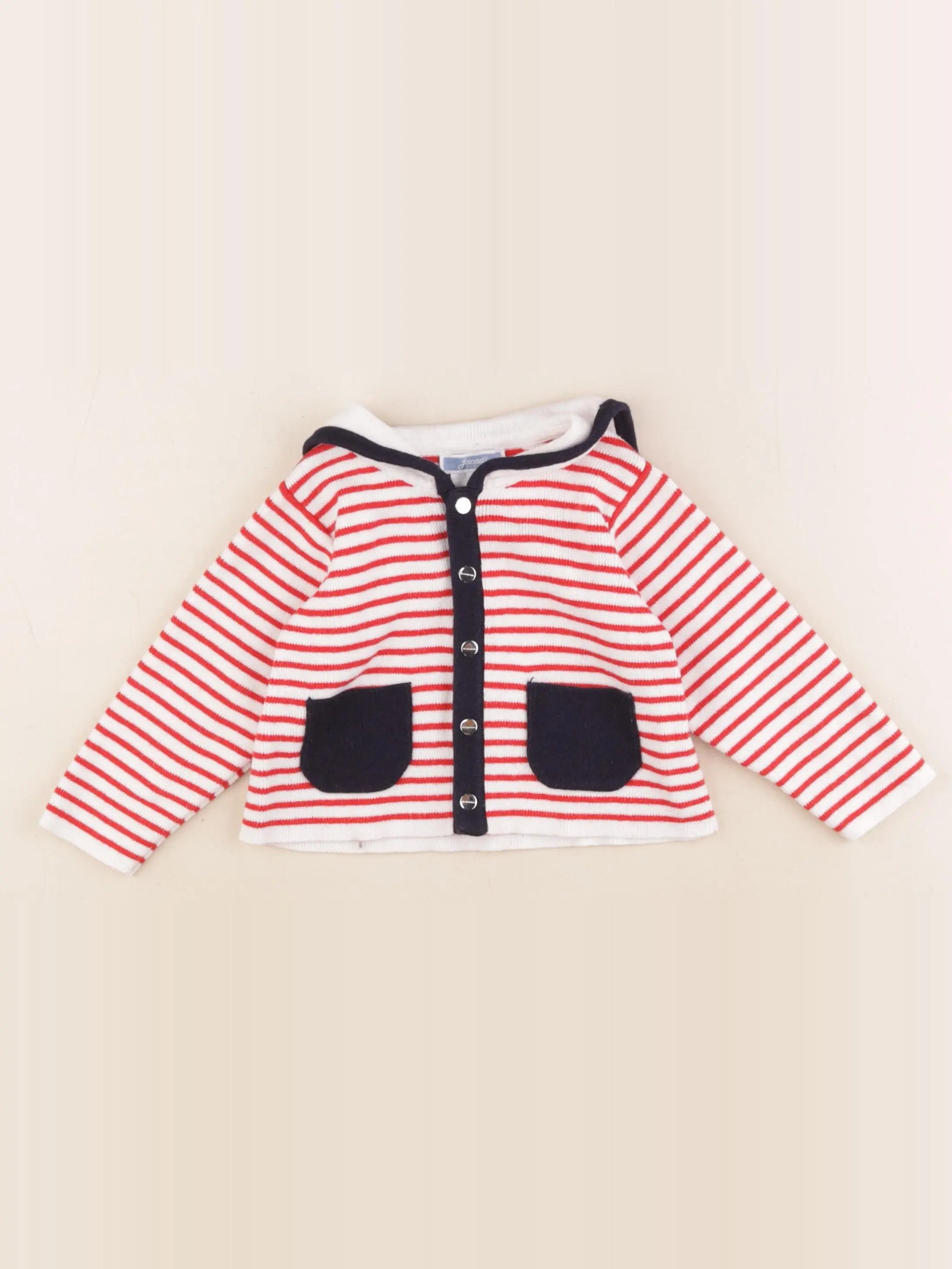 Jacadi - gilet multicolore - 12 mois