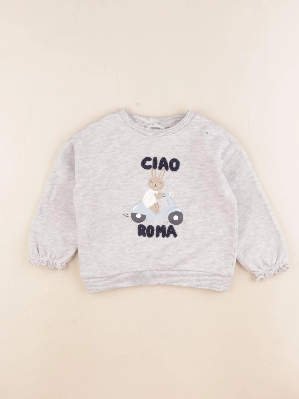 Mango - sweat gris - 9/12 mois