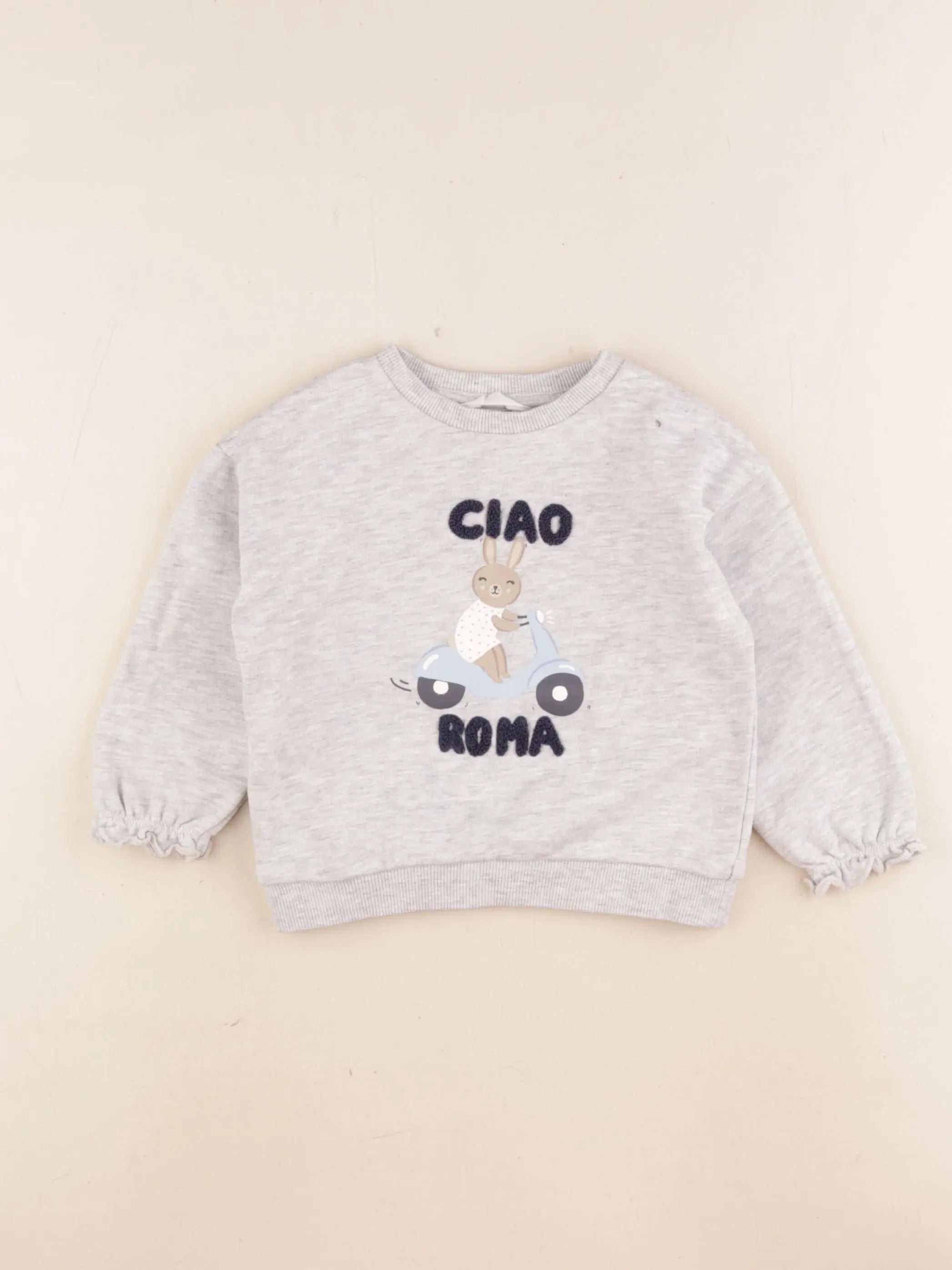 Mango - sweat gris - 9/12 mois