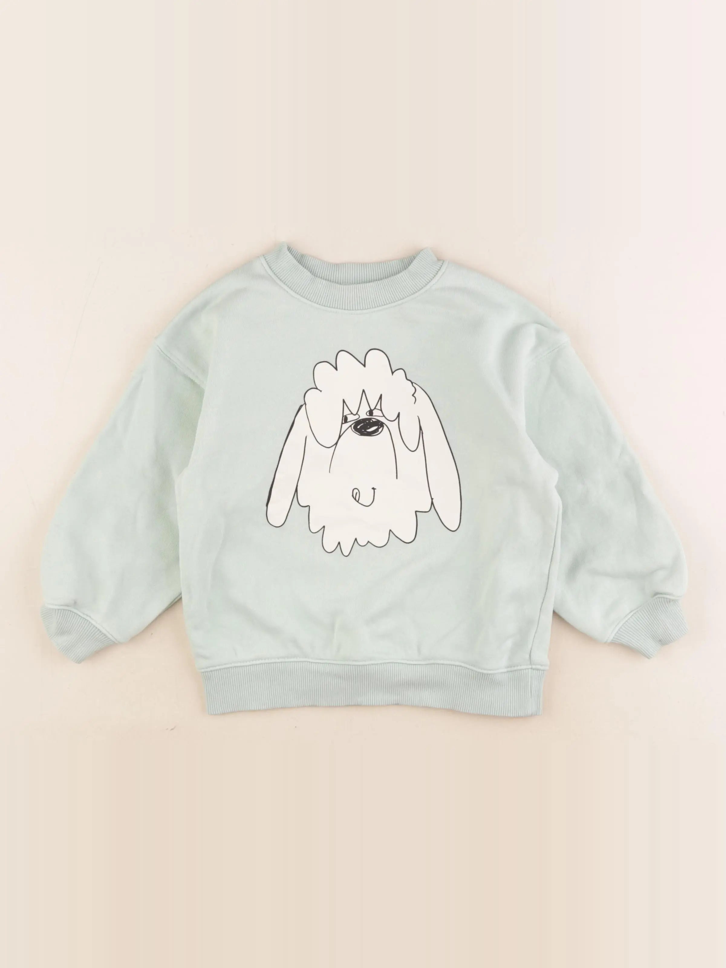 H&M - sweat vert - 2/4 ans