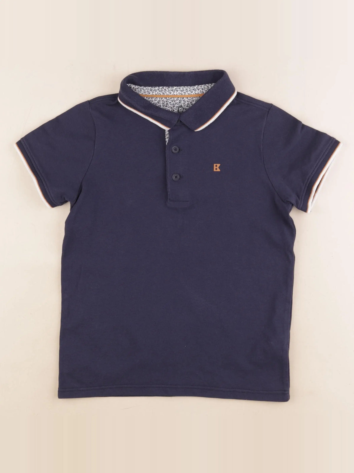 Okaidi - polo bleu - 8 ans