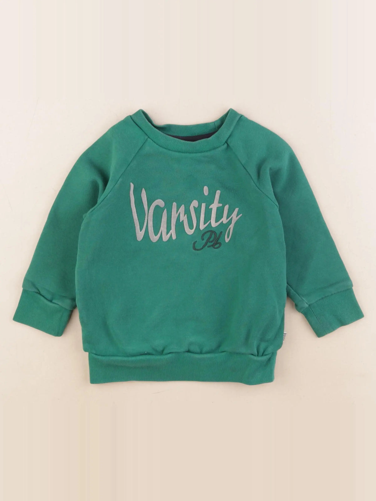Petit Bateau - sweat vert - 3 ans