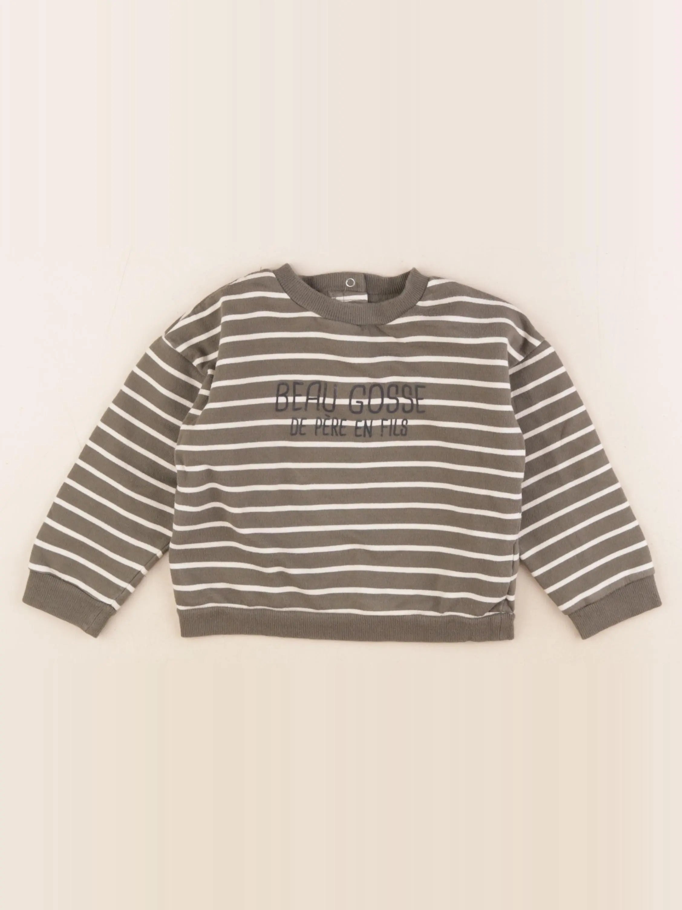 Vertbaudet - sweat vert - 36 mois