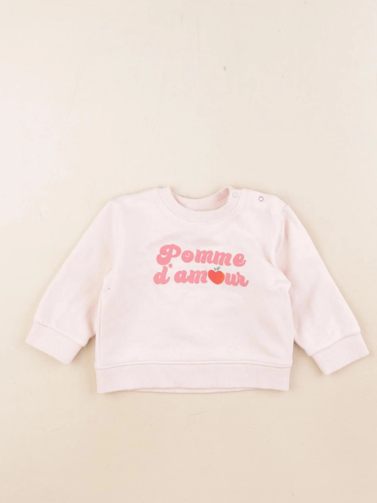 Bonton - sweat rose - 6 mois