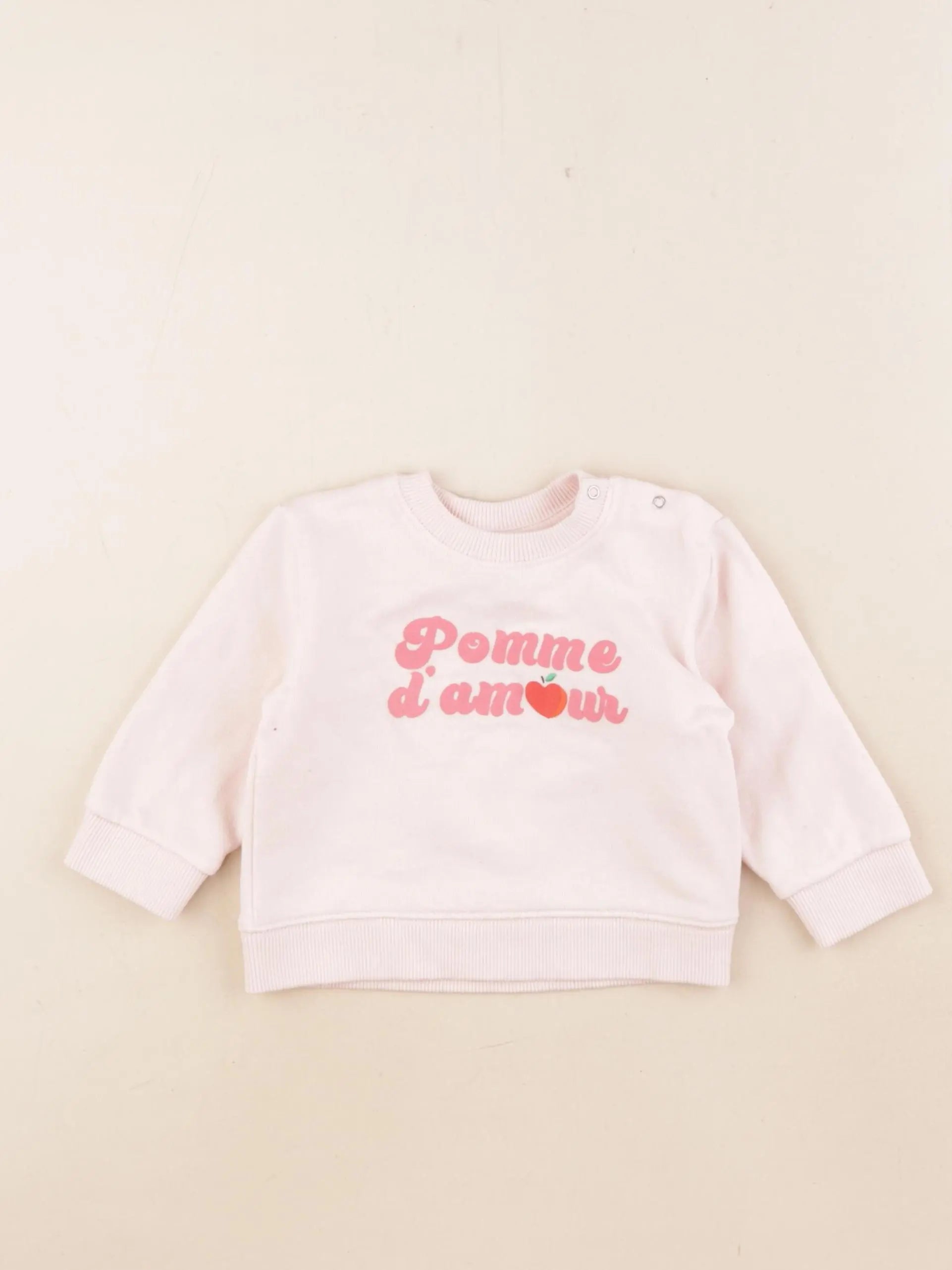 Bonton - sweat rose - 6 mois