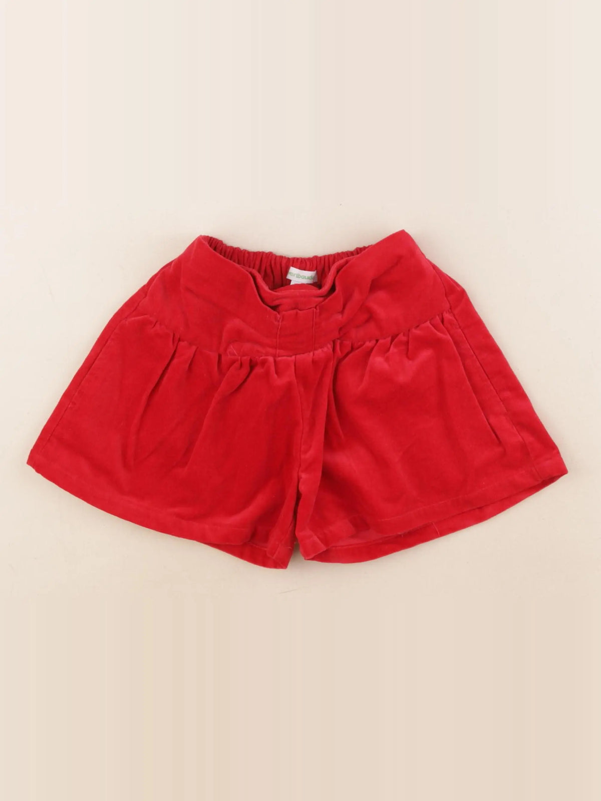 Vertbaudet - short rouge - 4 ans