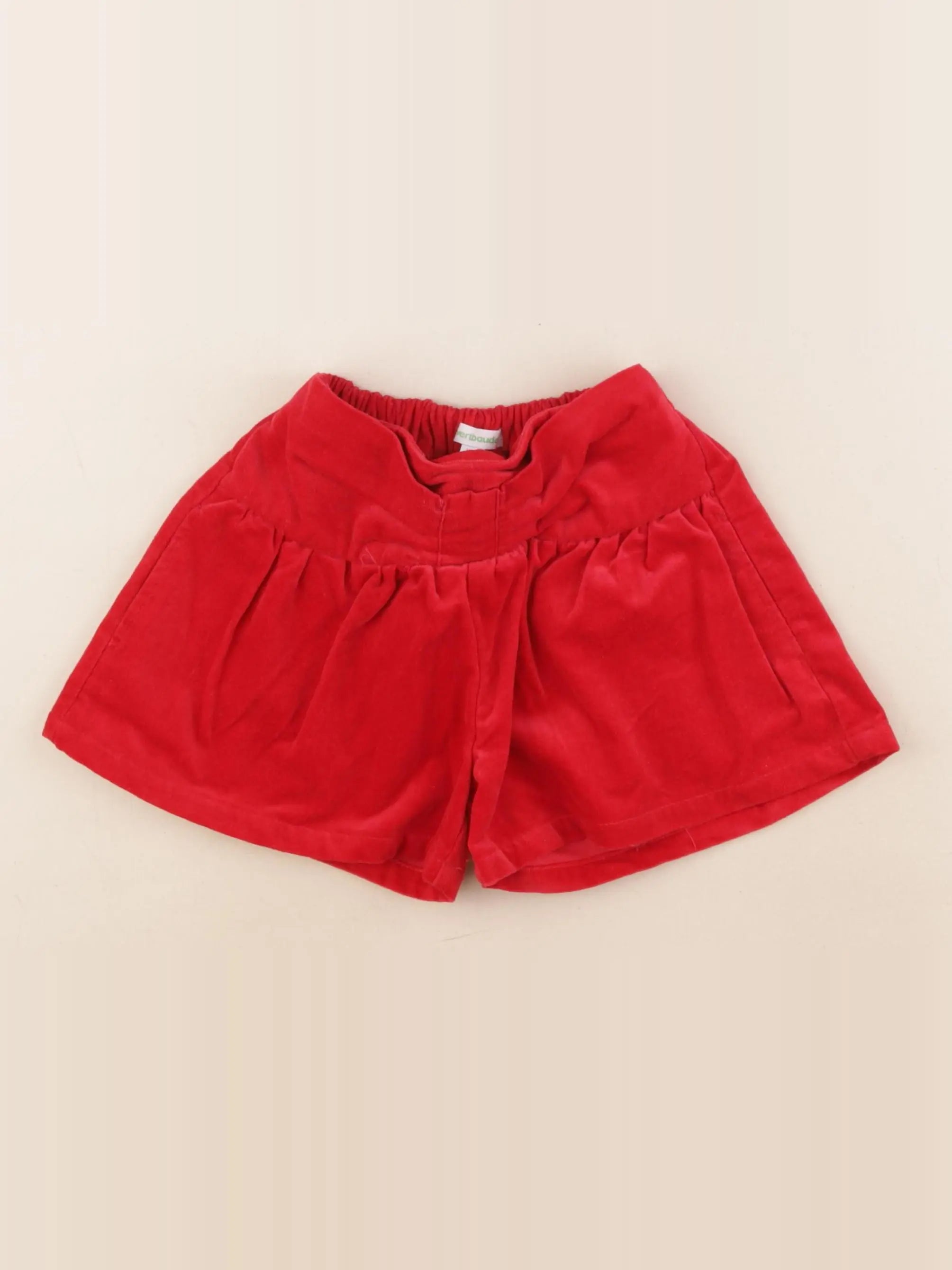 Vertbaudet - short rouge - 4 ans