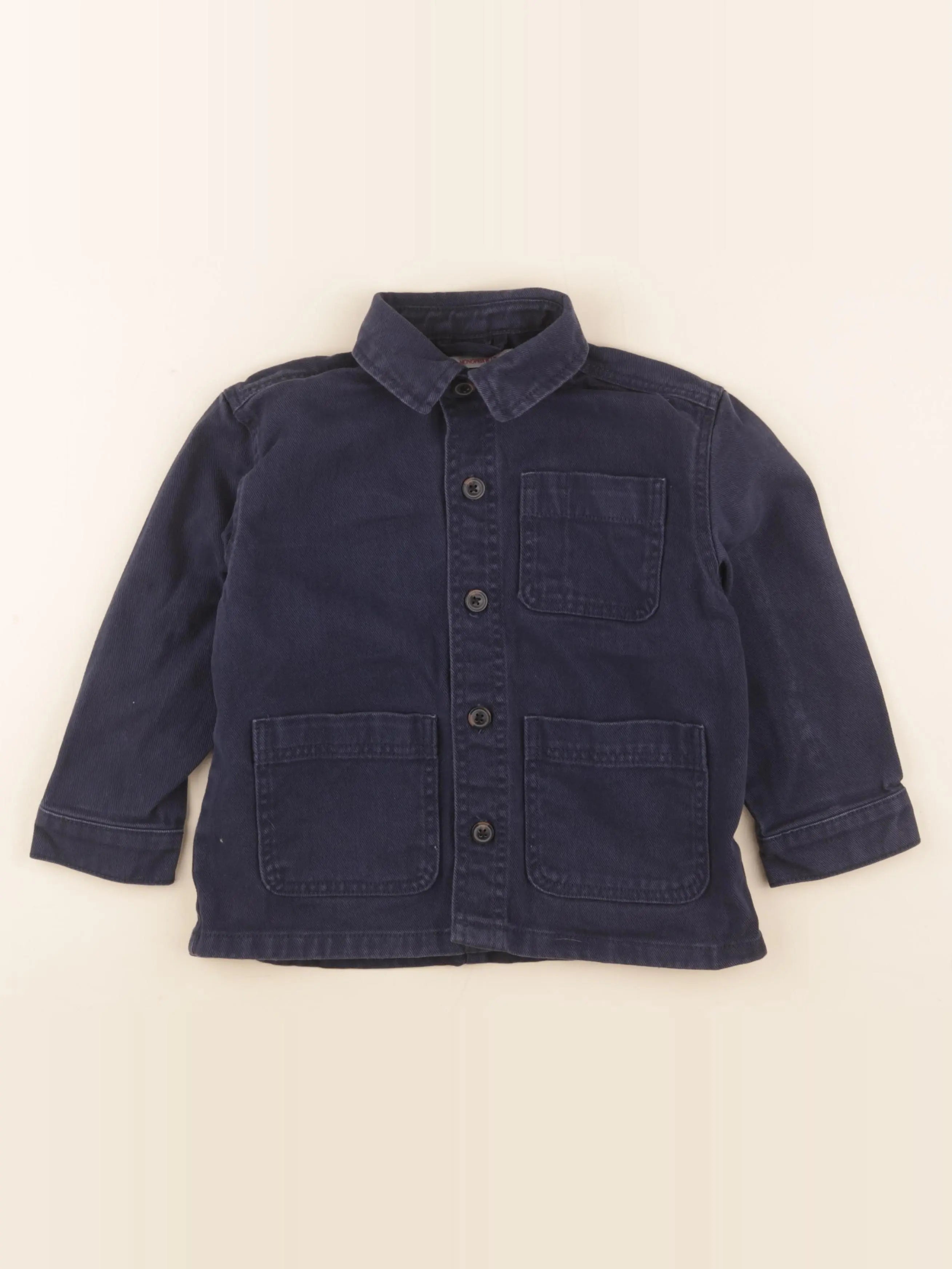 Monoprix - veste bleu - 4 ans