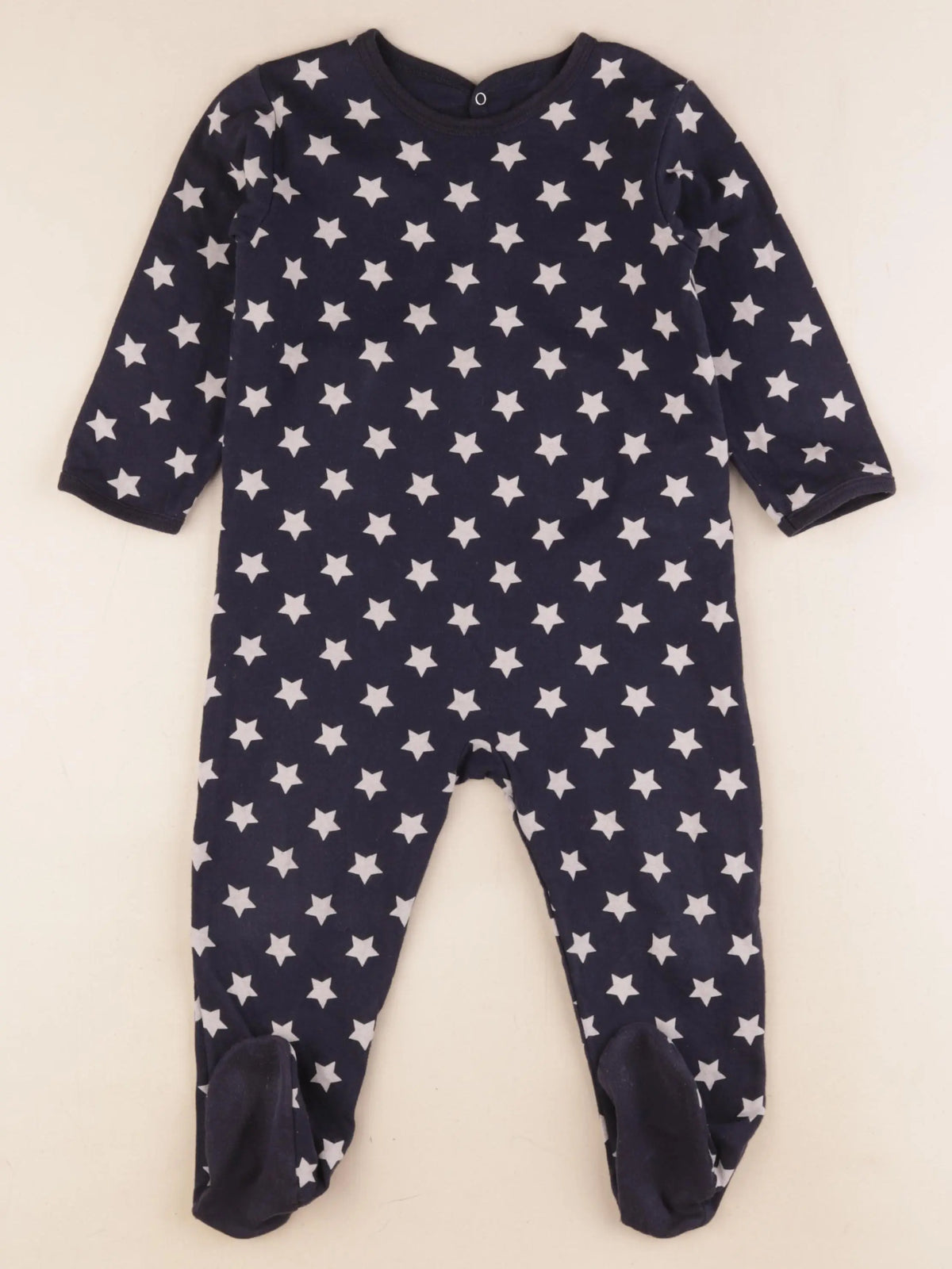 Petit Bateau - pyjama coton bleu - 2 ans