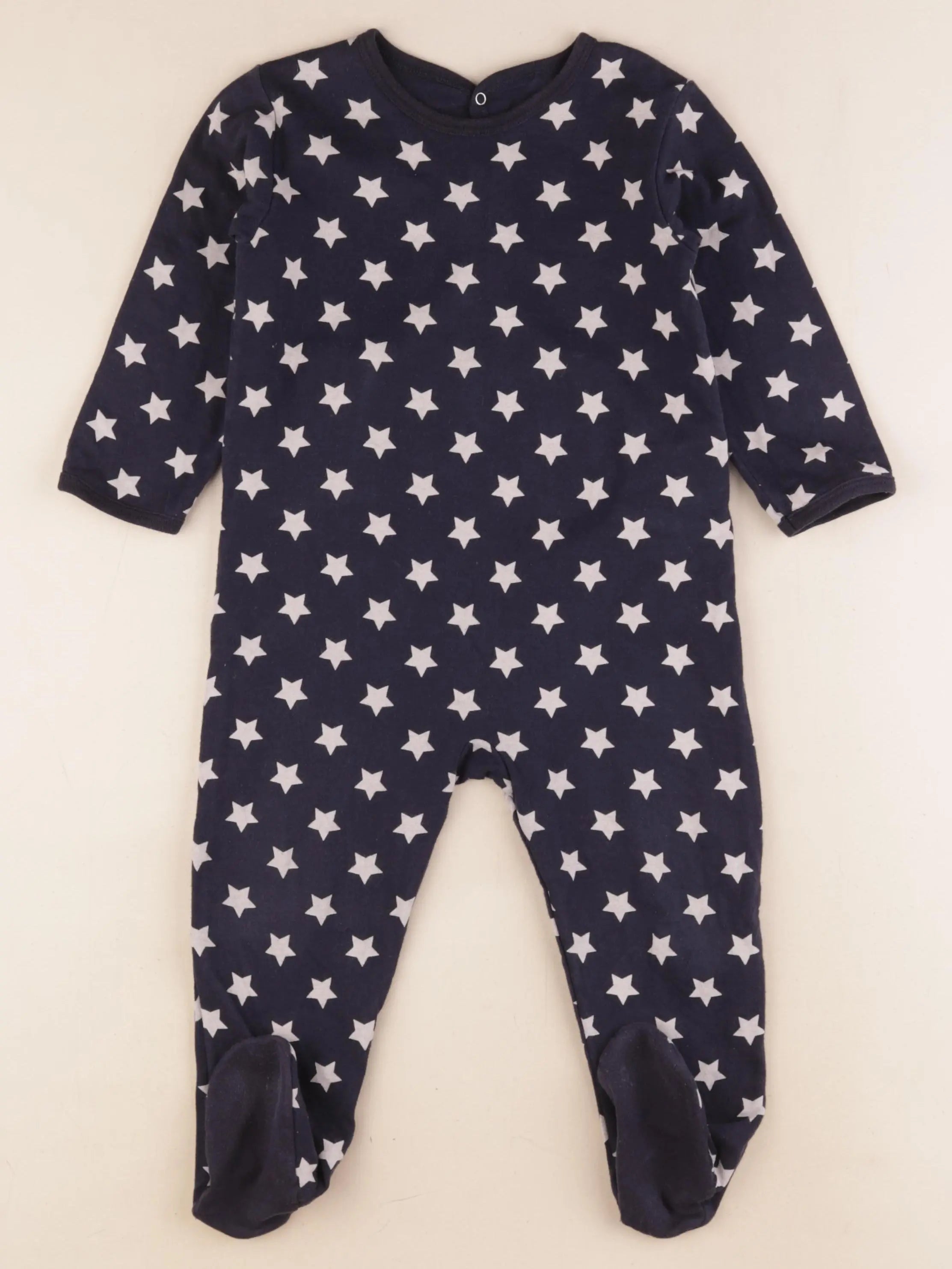 Petit Bateau - pyjama coton bleu - 2 ans