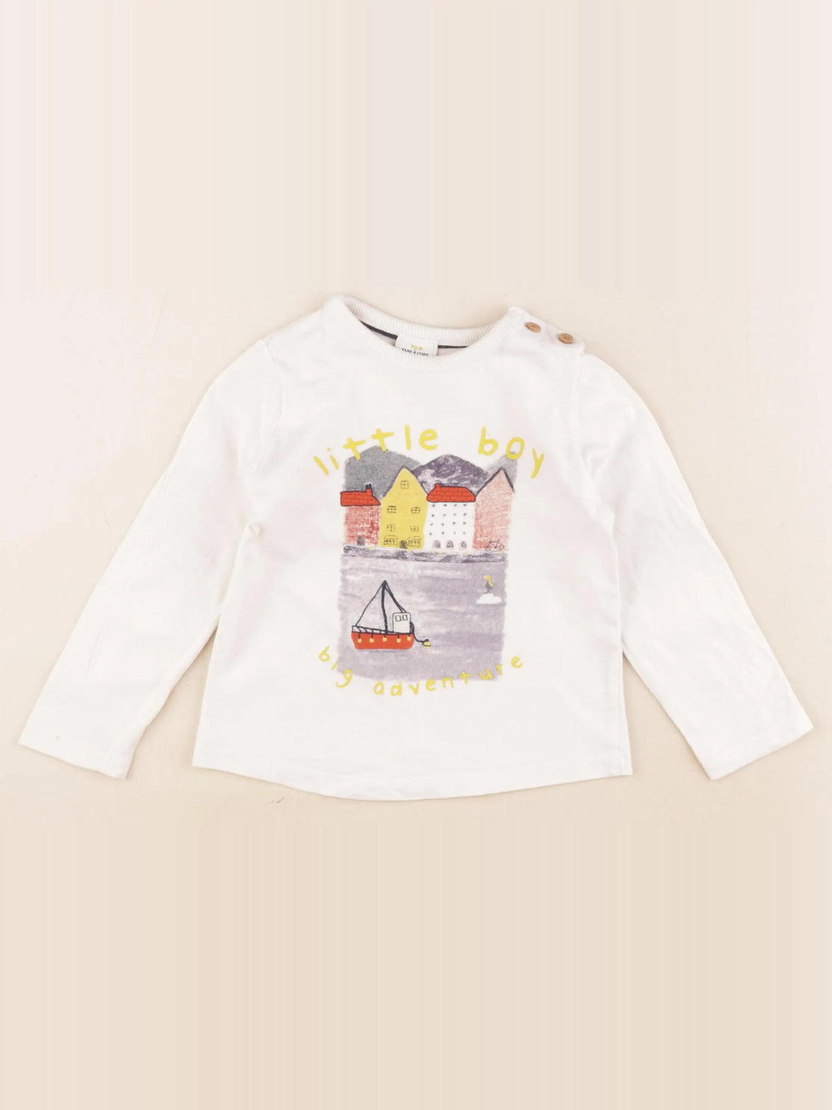 Tape à l'oeil - tee-shirt blanc - 24 mois