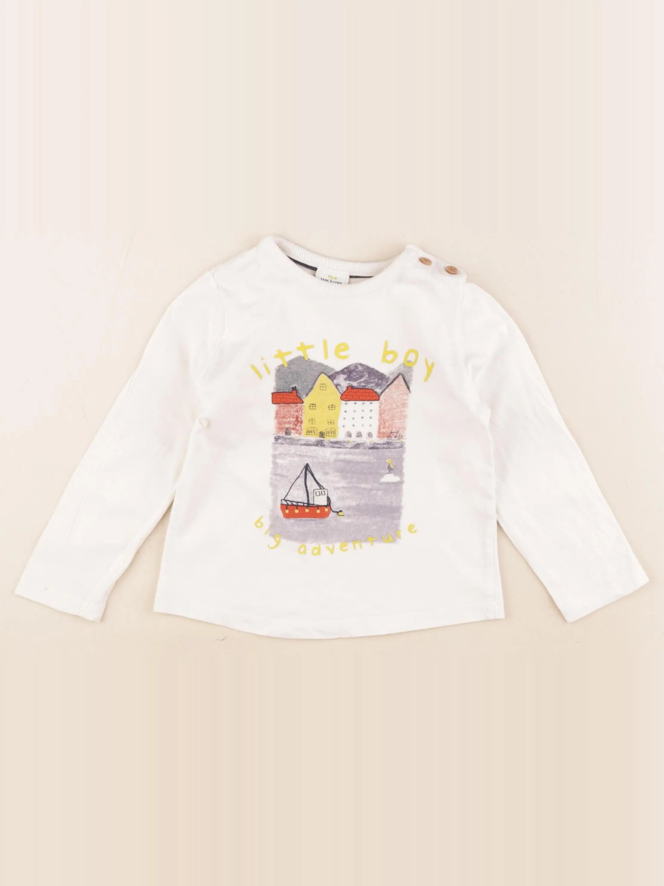 Tape à l'oeil - tee-shirt blanc - 24 mois