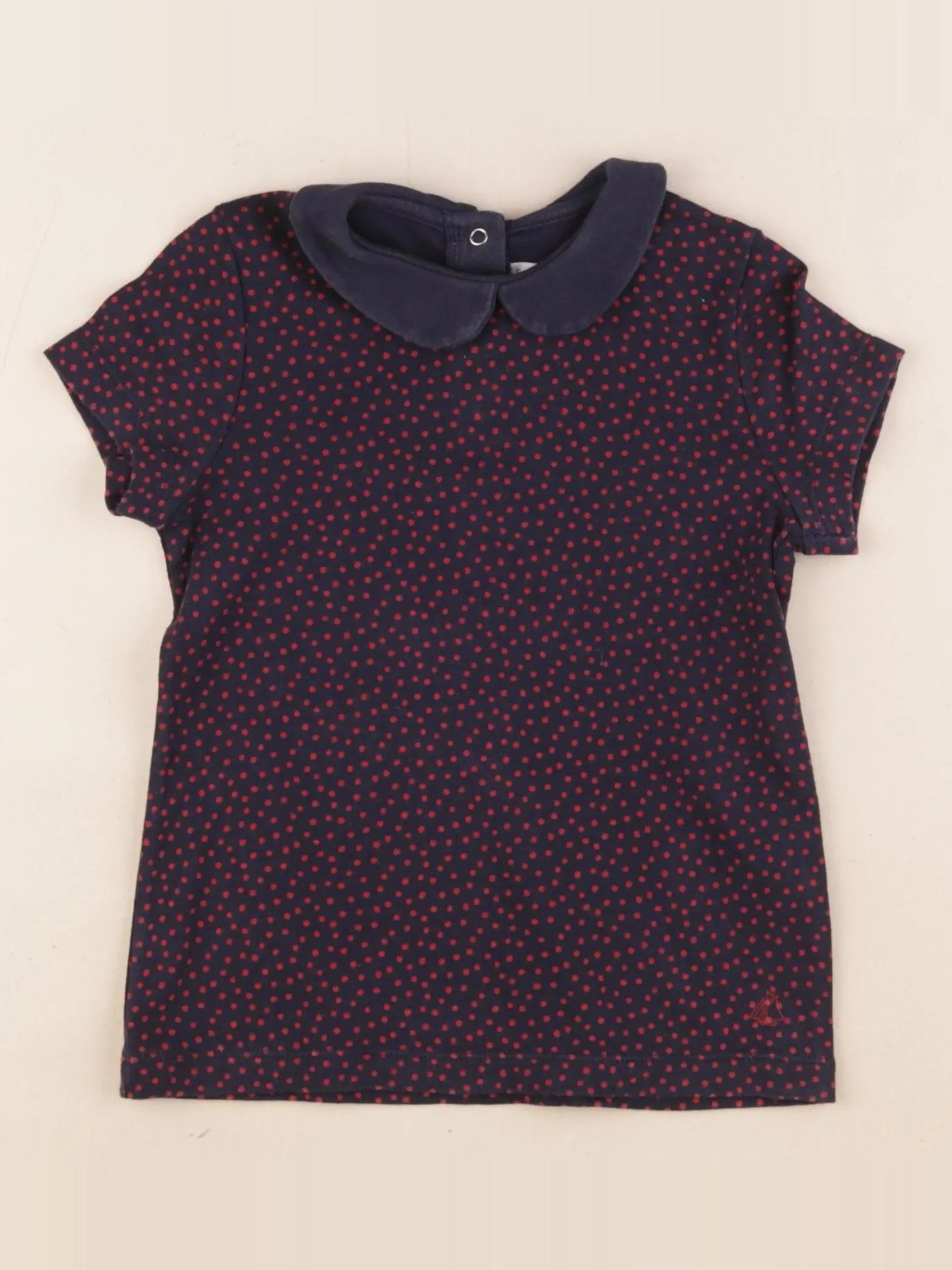 Petit Bateau - tee-shirt bleu, rouge - 4 ans
