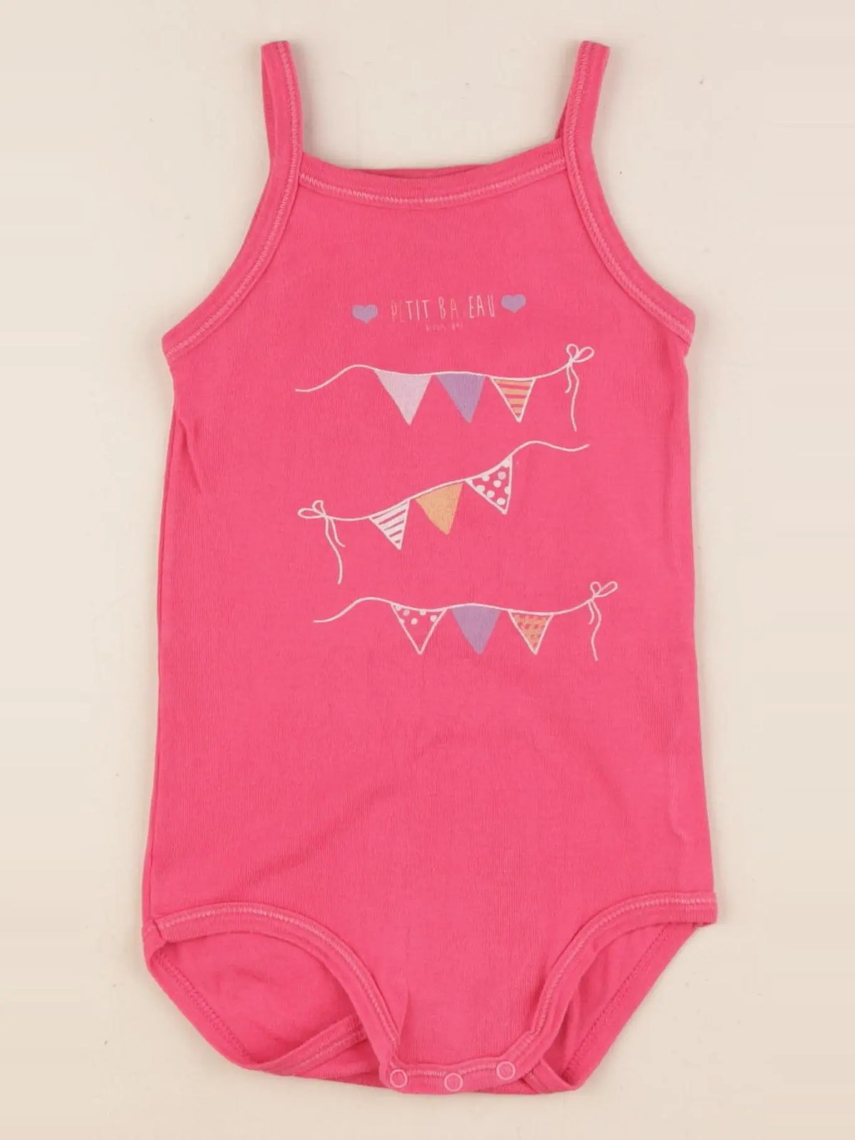 Petit Bateau - body rose - 24 mois
