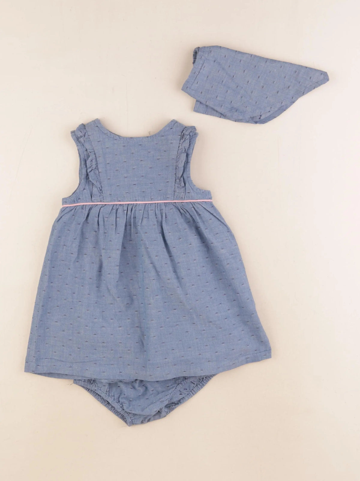 Cadet Rousselle - robe bleu - 12 mois