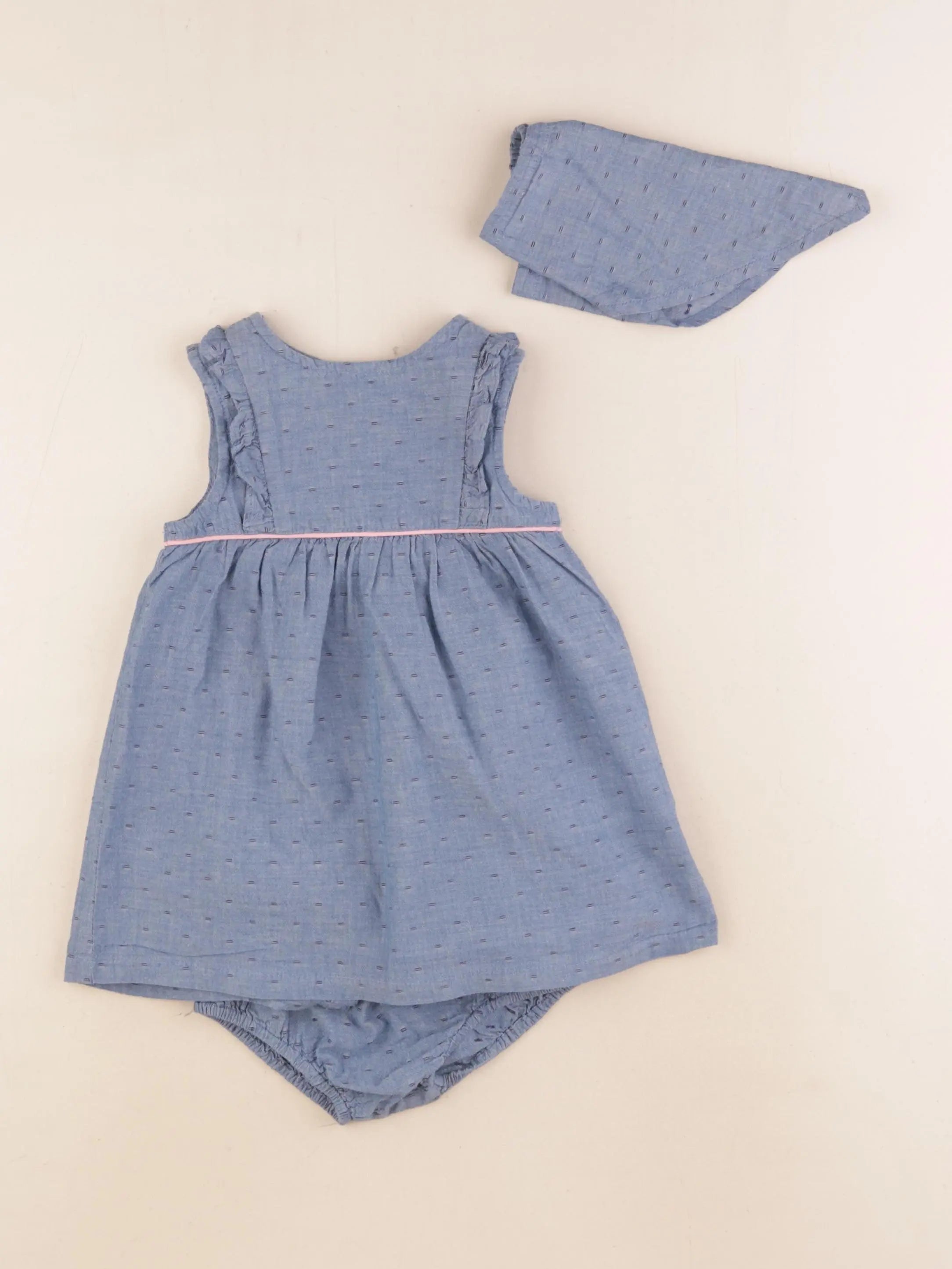 Cadet Rousselle - robe bleu - 12 mois