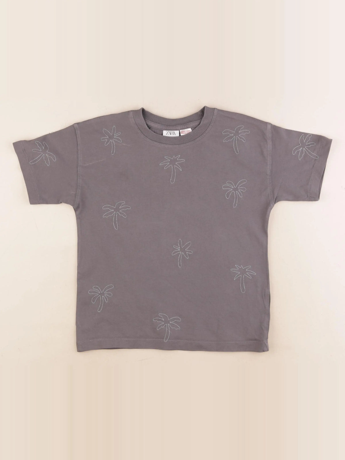 Zara - tee-shirt gris - 6 ans