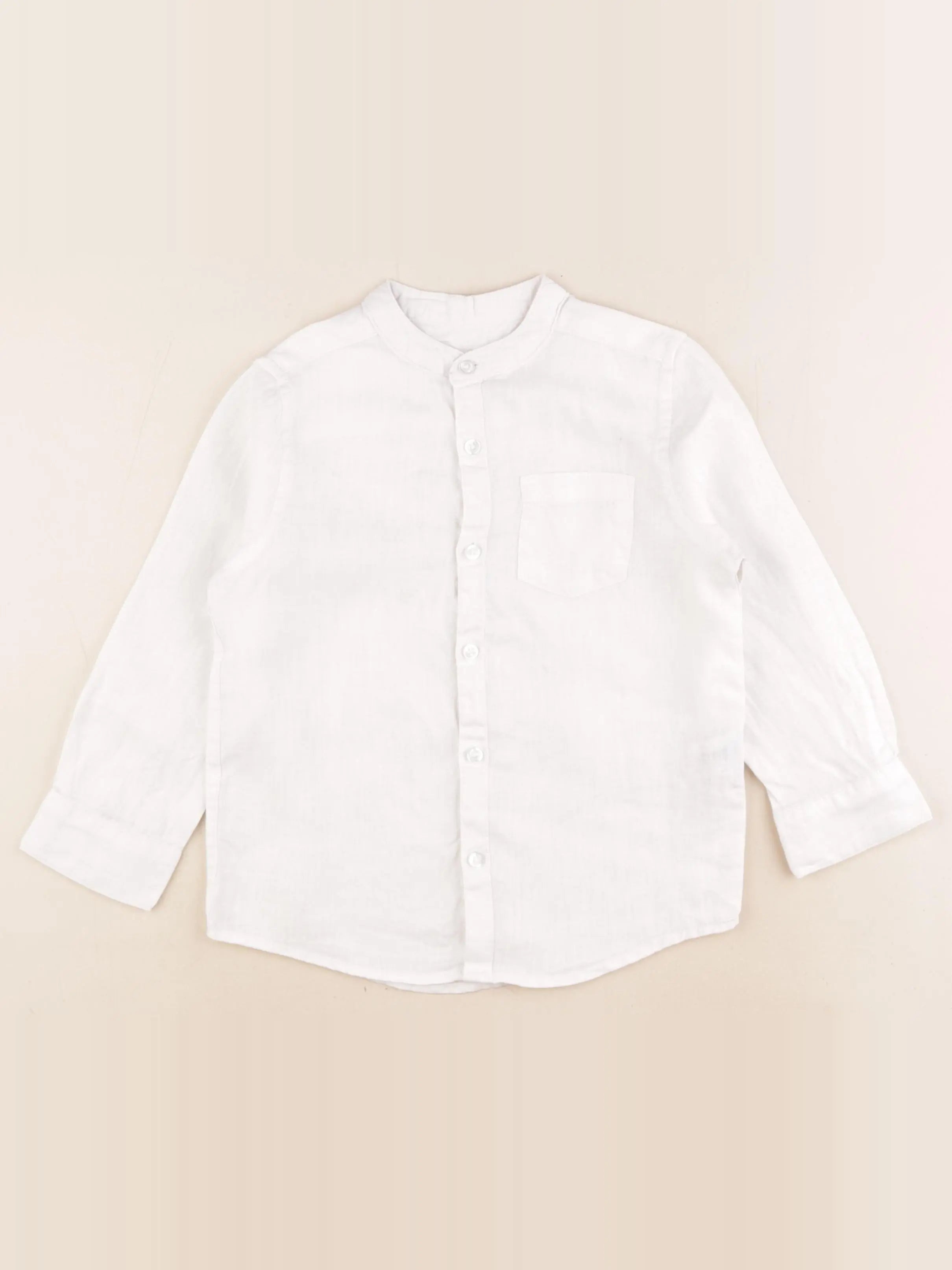 Monoprix - chemise blanc - 4 ans