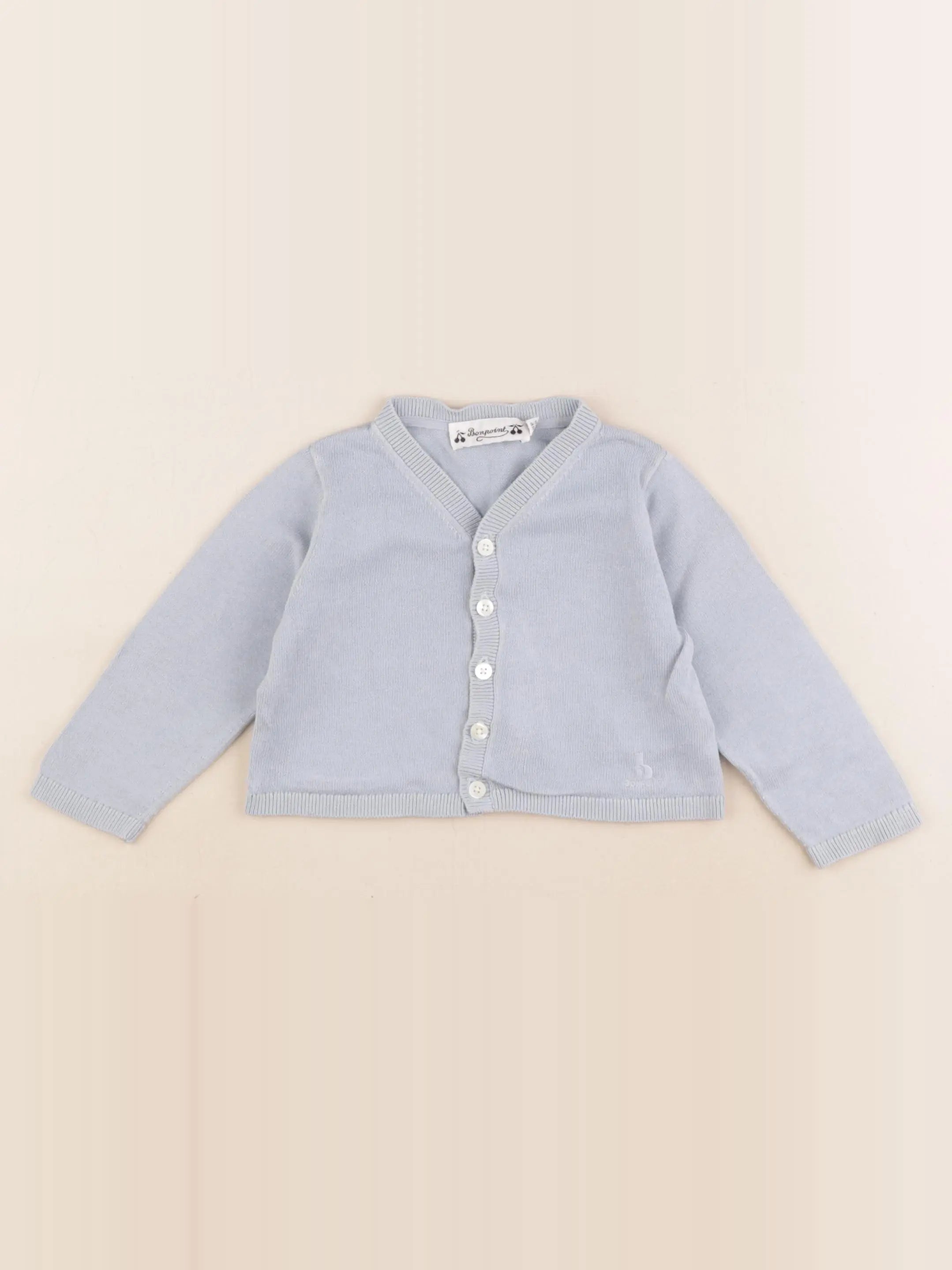 Bonpoint - gilet bleu - 18 mois