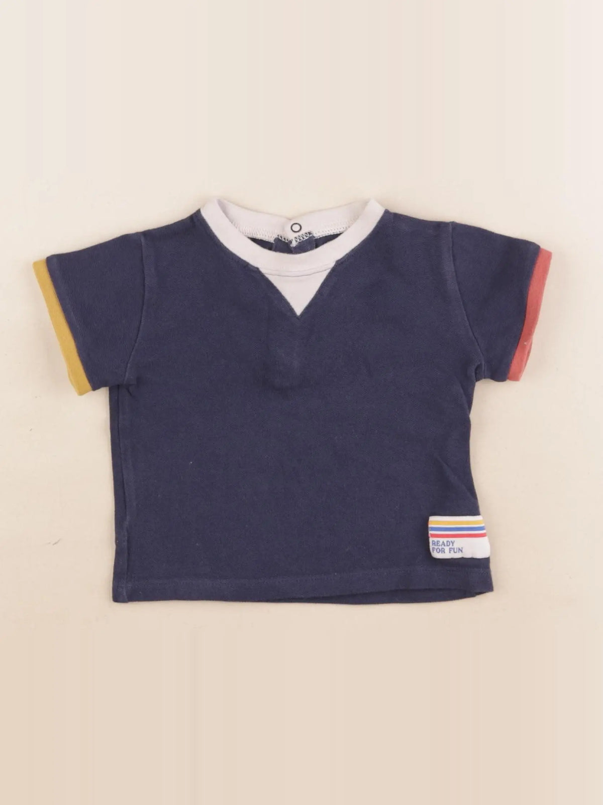 Boutchou - tee-shirt bleu, multicolore - 12 mois