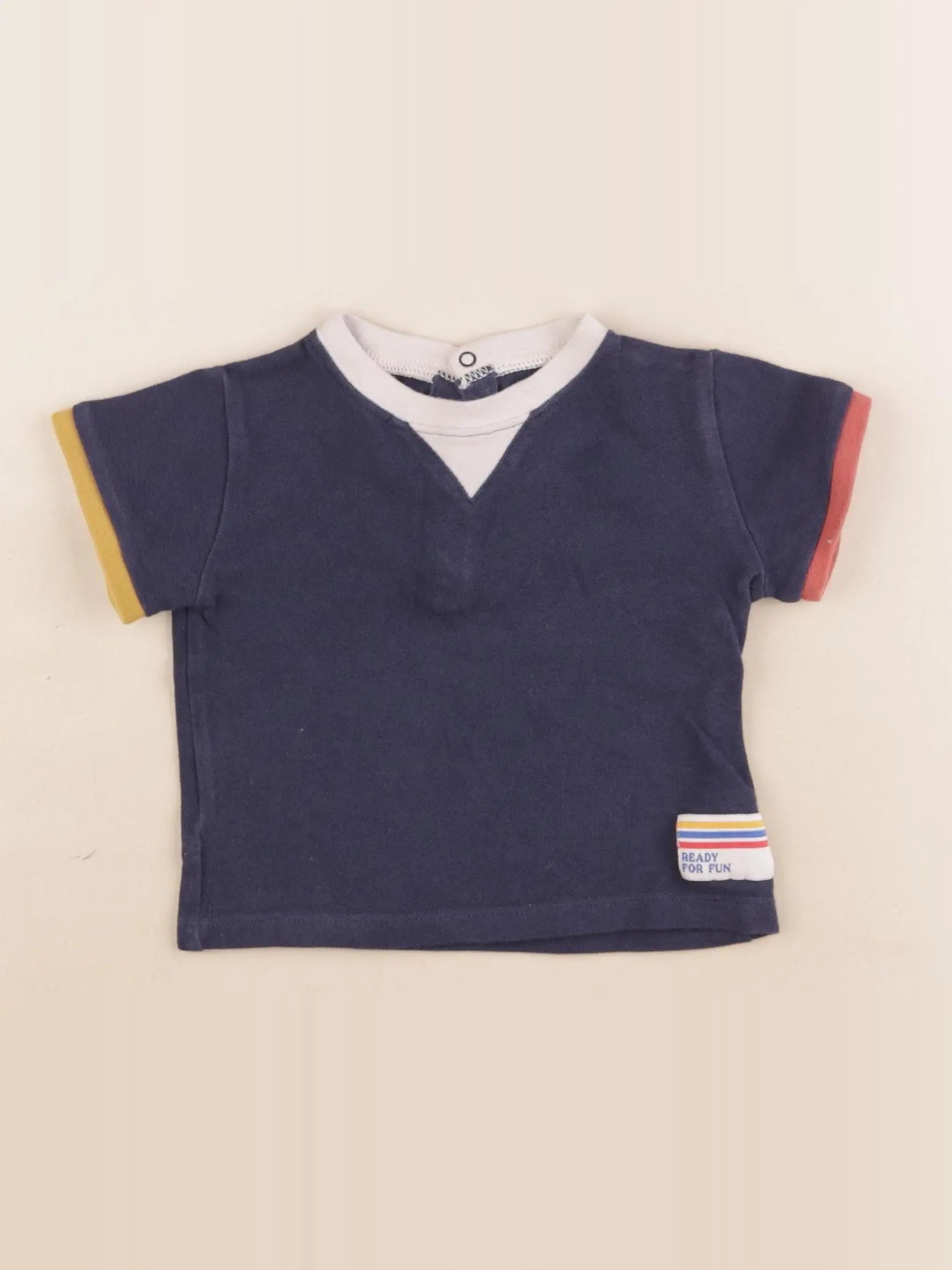 Boutchou - tee-shirt bleu, multicolore - 12 mois
