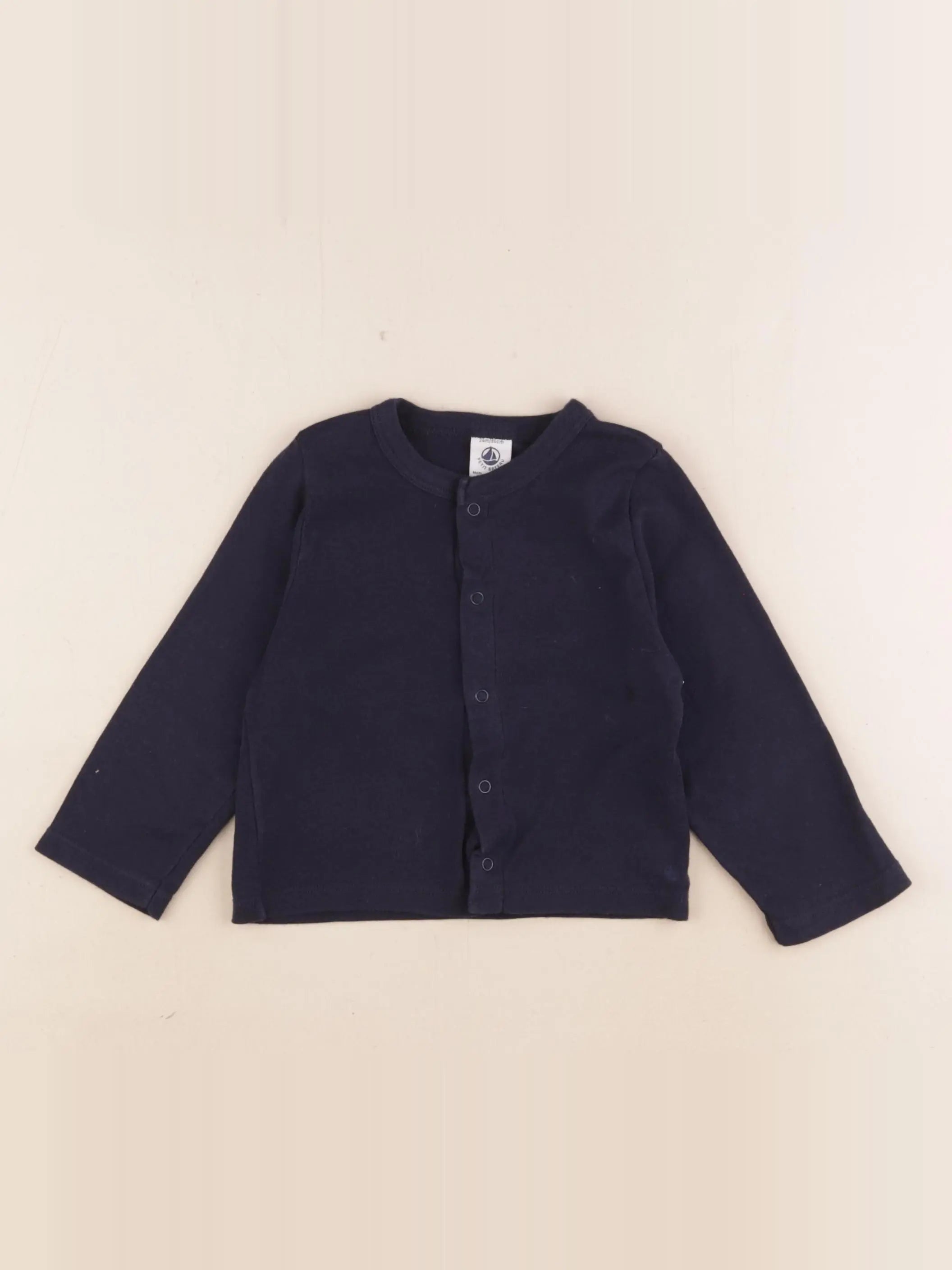 Petit Bateau - tee-shirt bleu - 24 mois