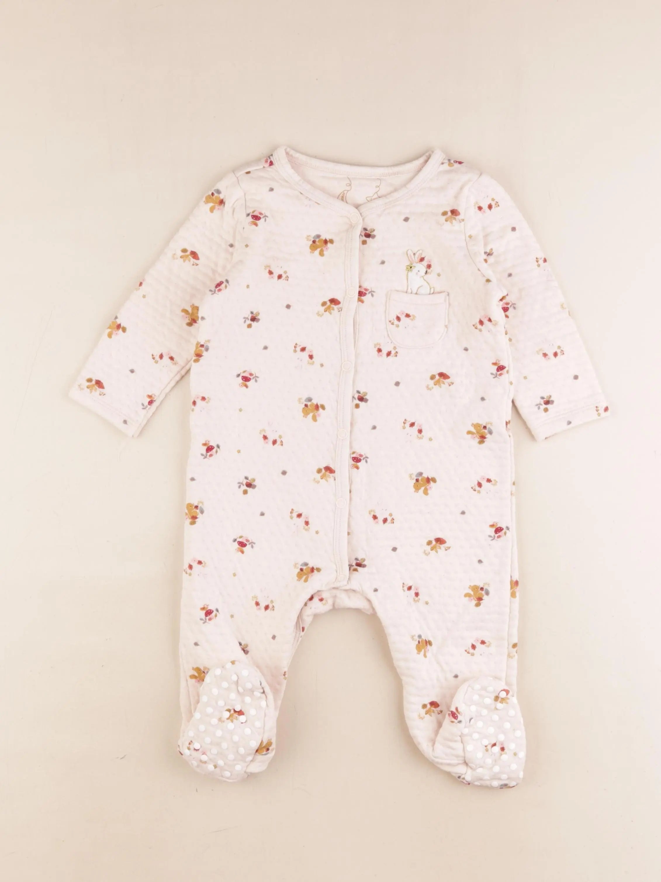 Sergent Major - pyjama coton beige - 12 mois