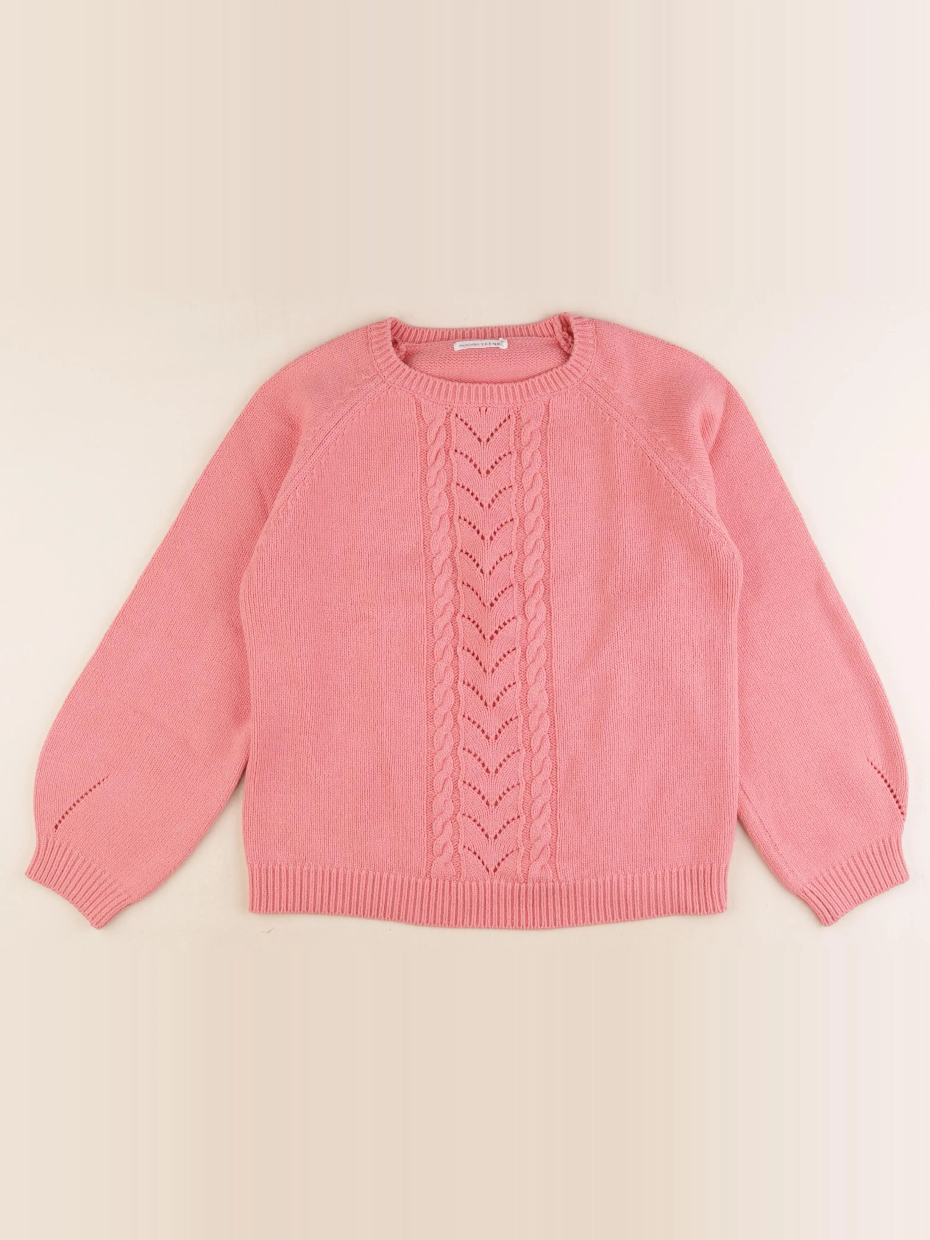 Monoprix - pull rose - 14 ans