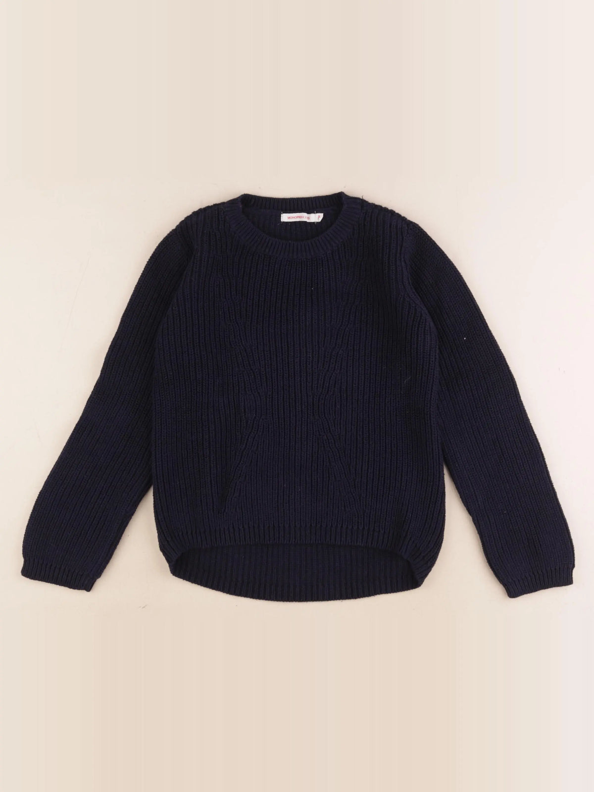 Monoprix - pull bleu - 8/14 ans