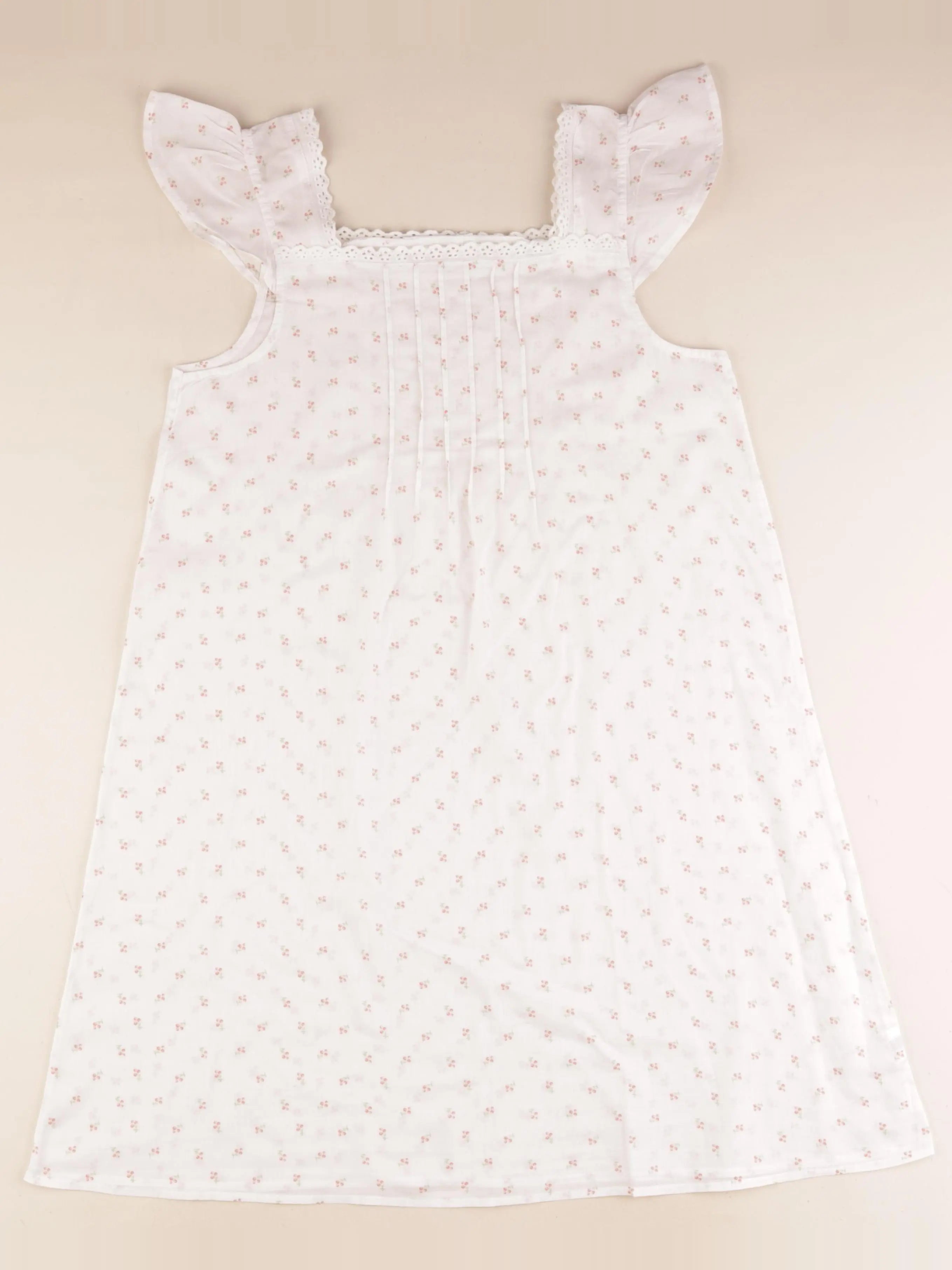 Monoprix - chemise de nuit coton blanc - 12 ans