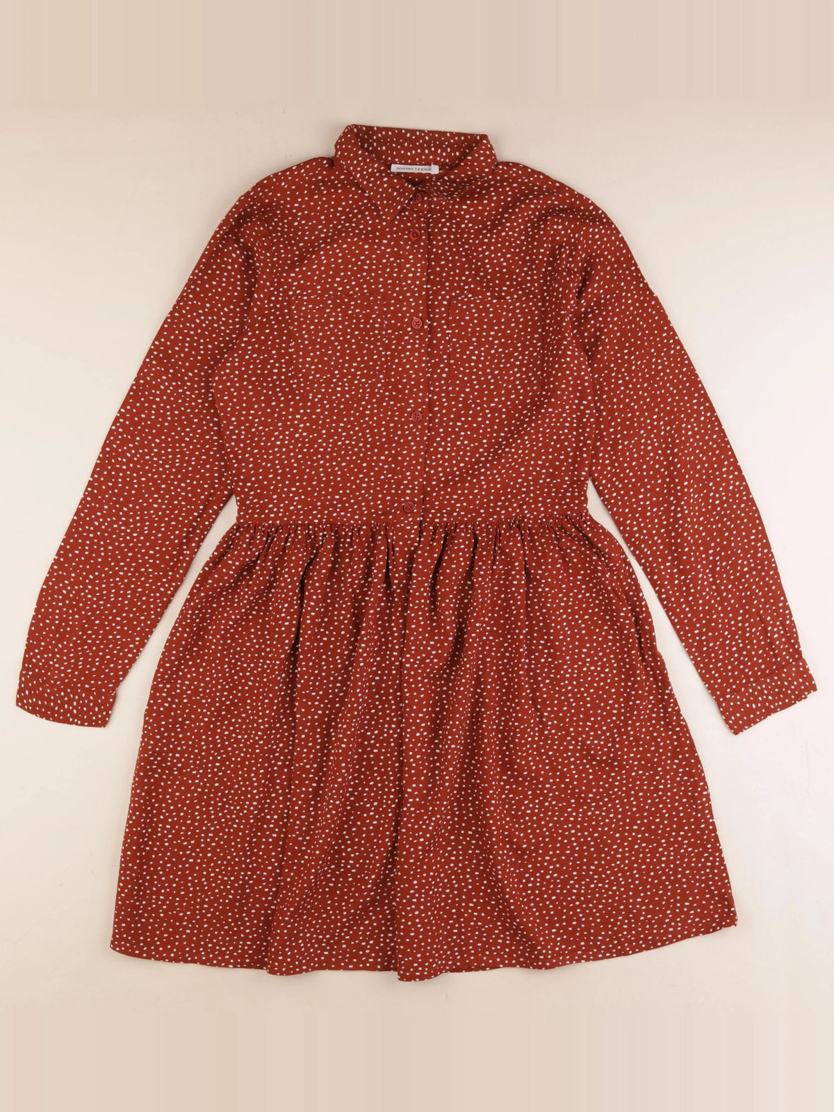 Monoprix - robe marron - 14 ans