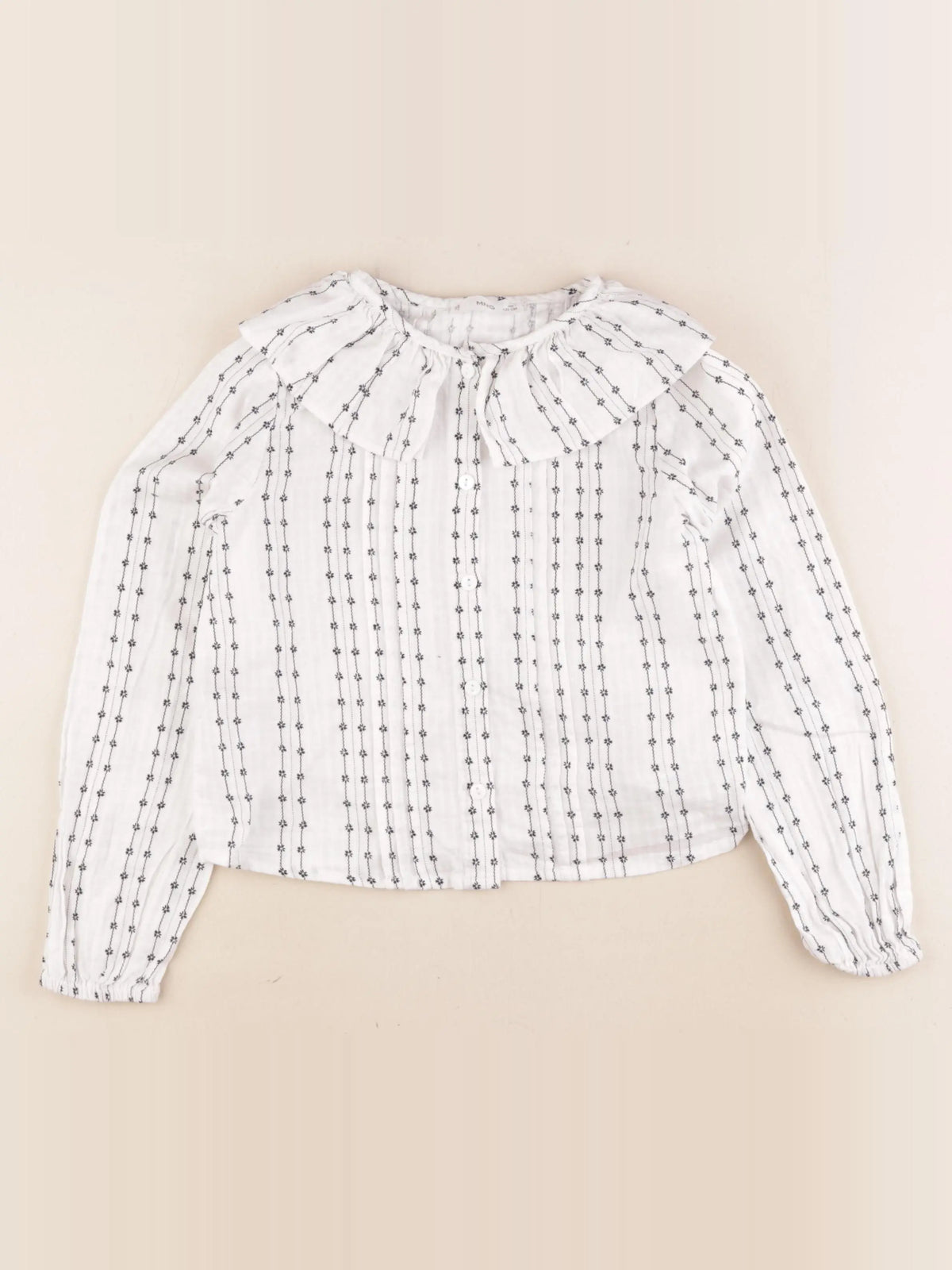 Mango - blouse blanc, noir - 7 ans